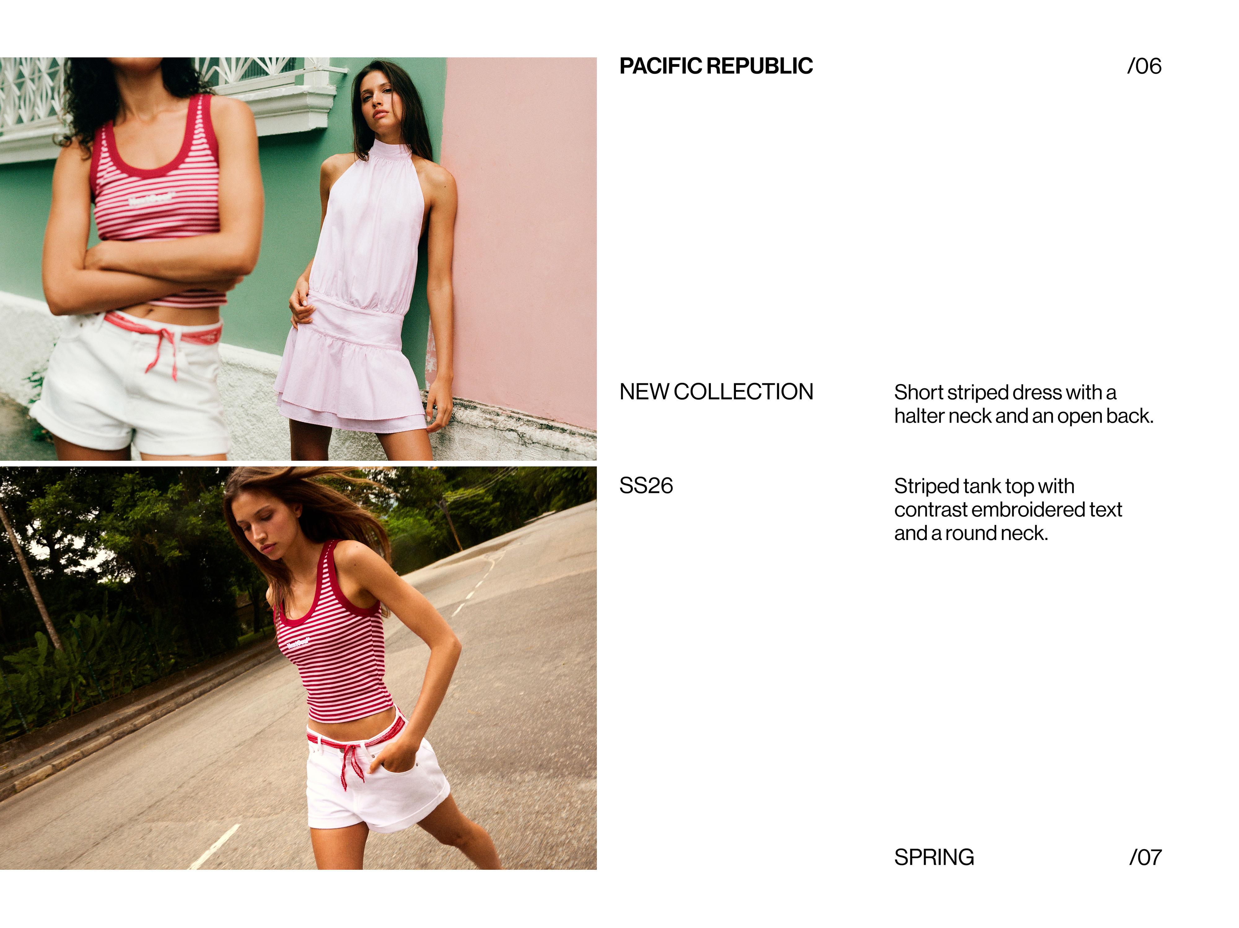 İşlemeli çizgili tank top - Görsel 17