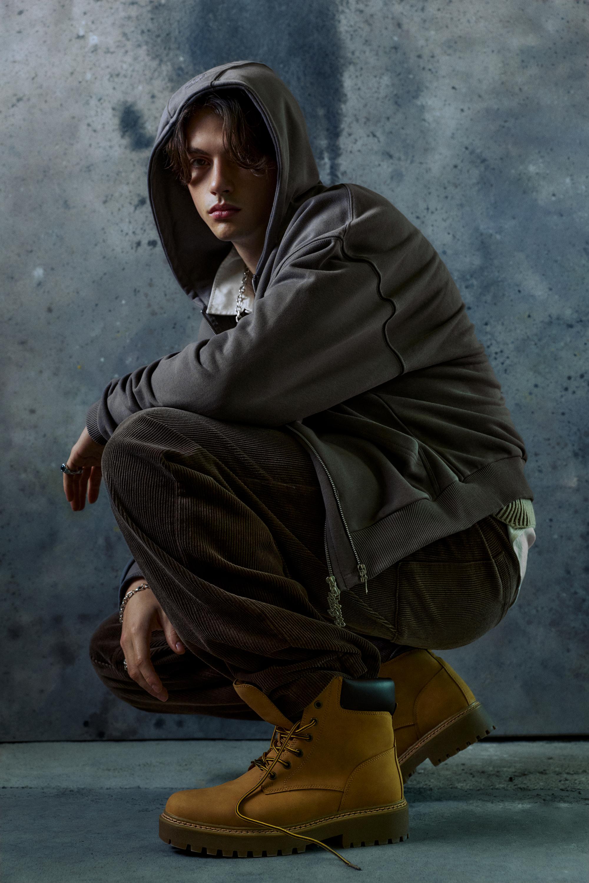 STWD lace-up boots — Mustard