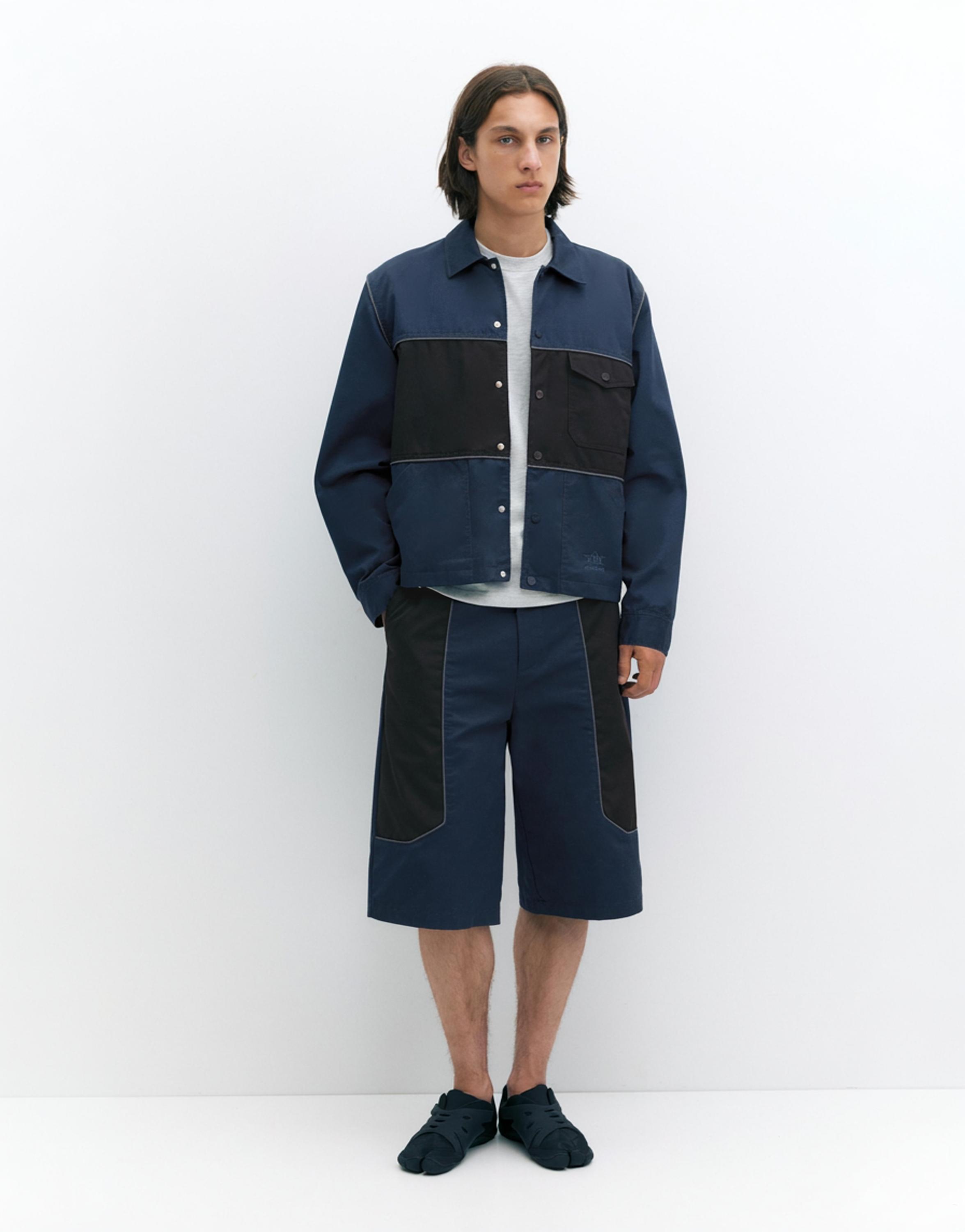 Pleasures x STWD panelled jacket — Dark navy