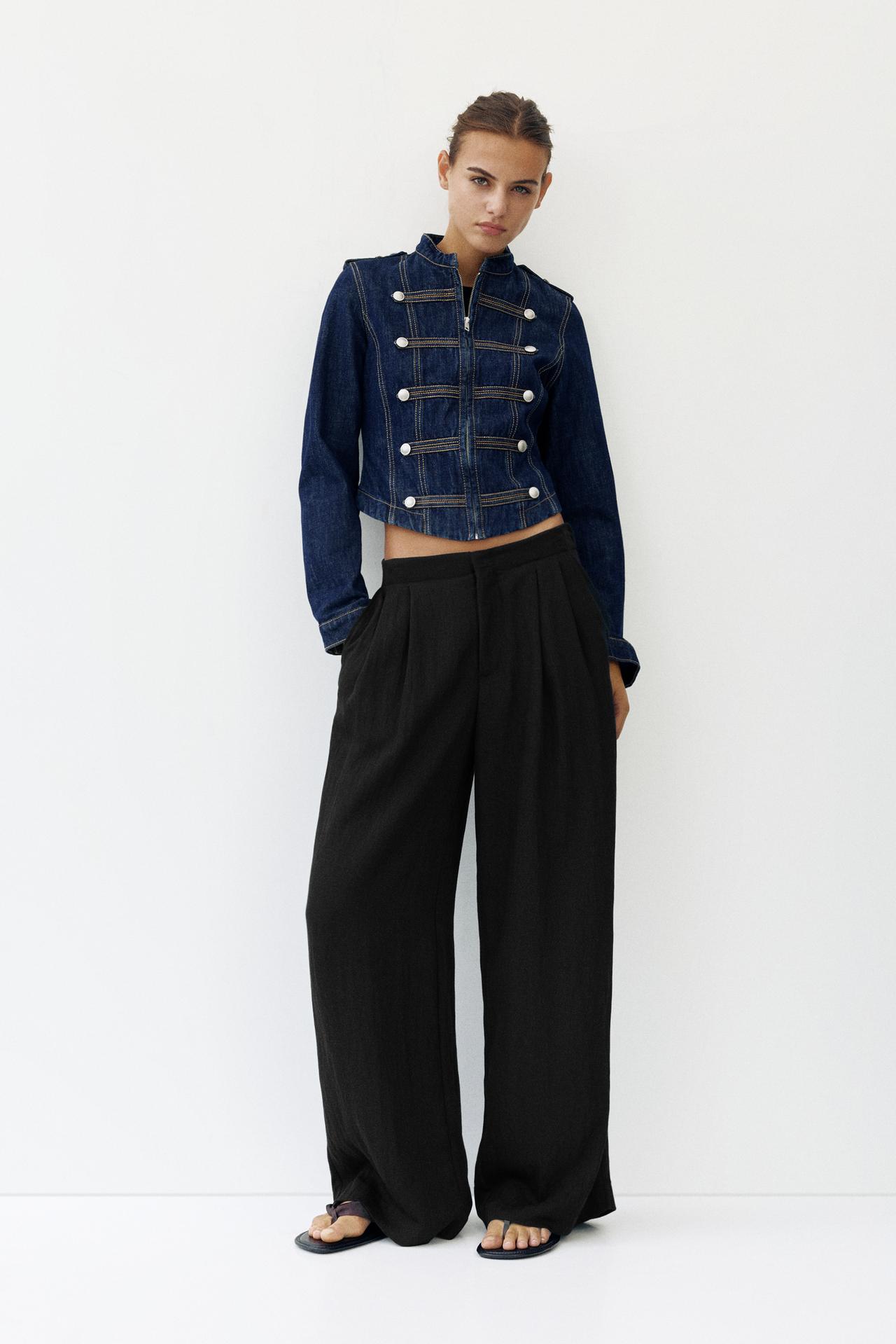Darted smart trousers — Black