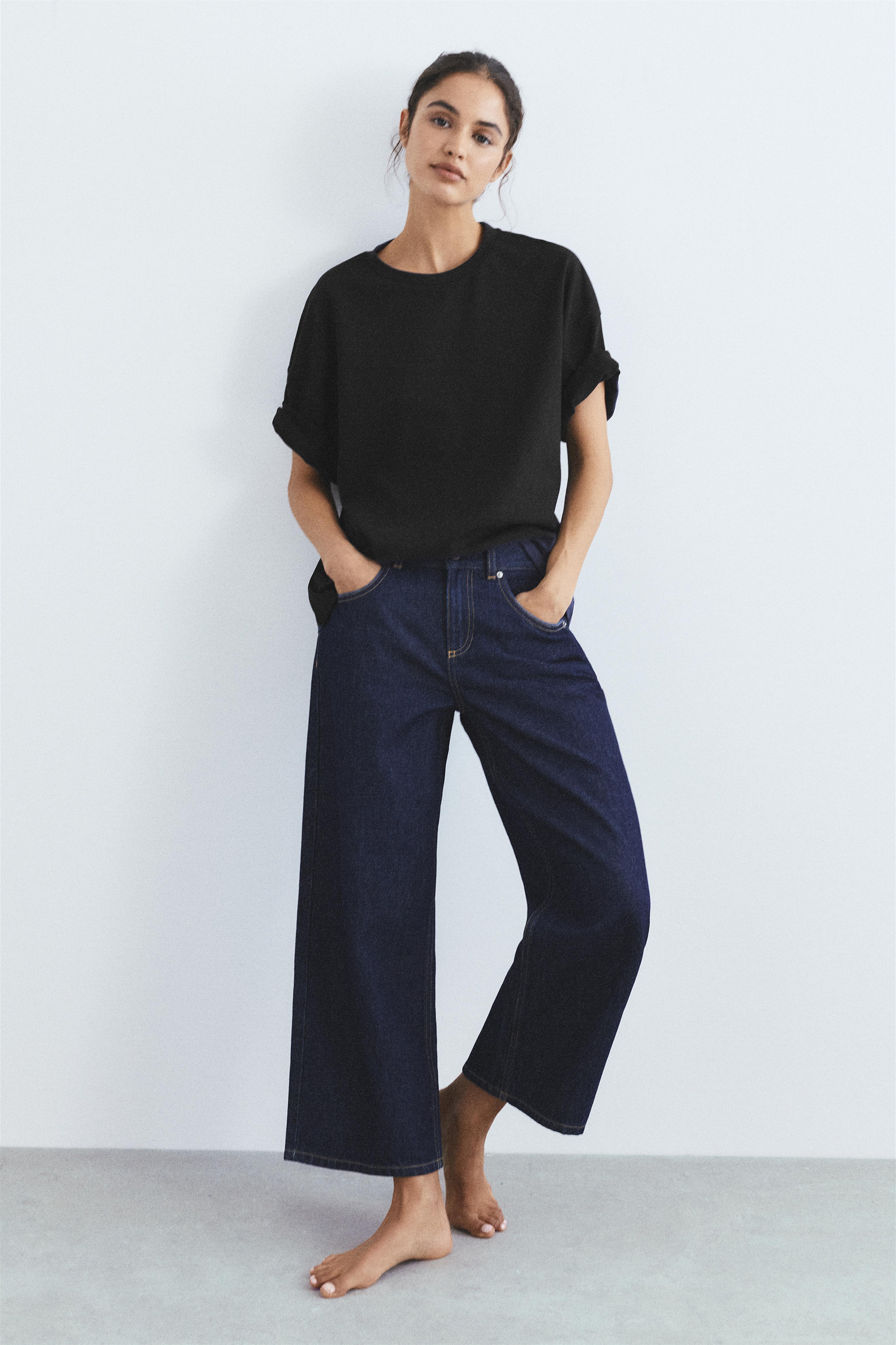 Oversize short sleeve T-shirt — Black