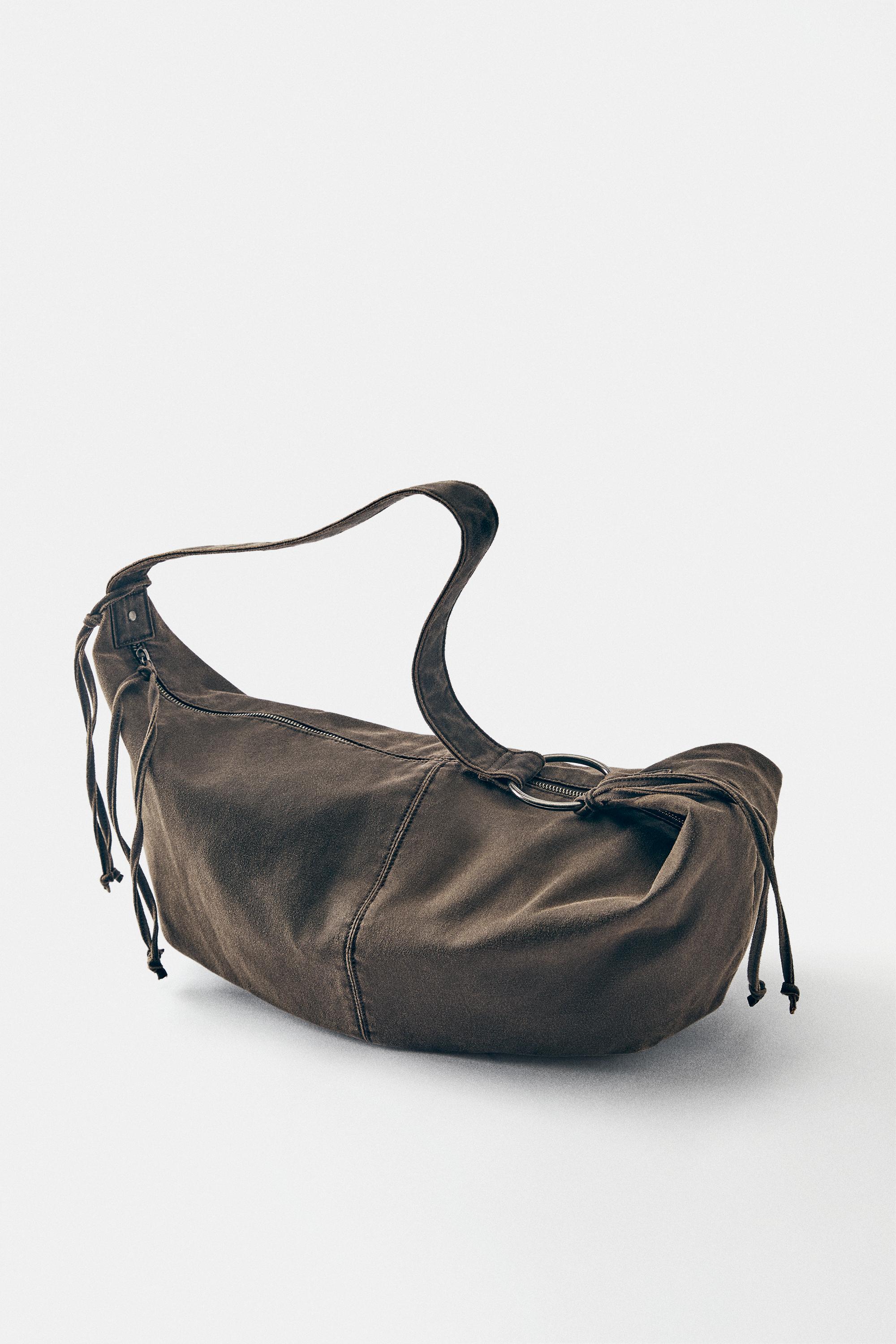 Crossbody bag with straps — Brown