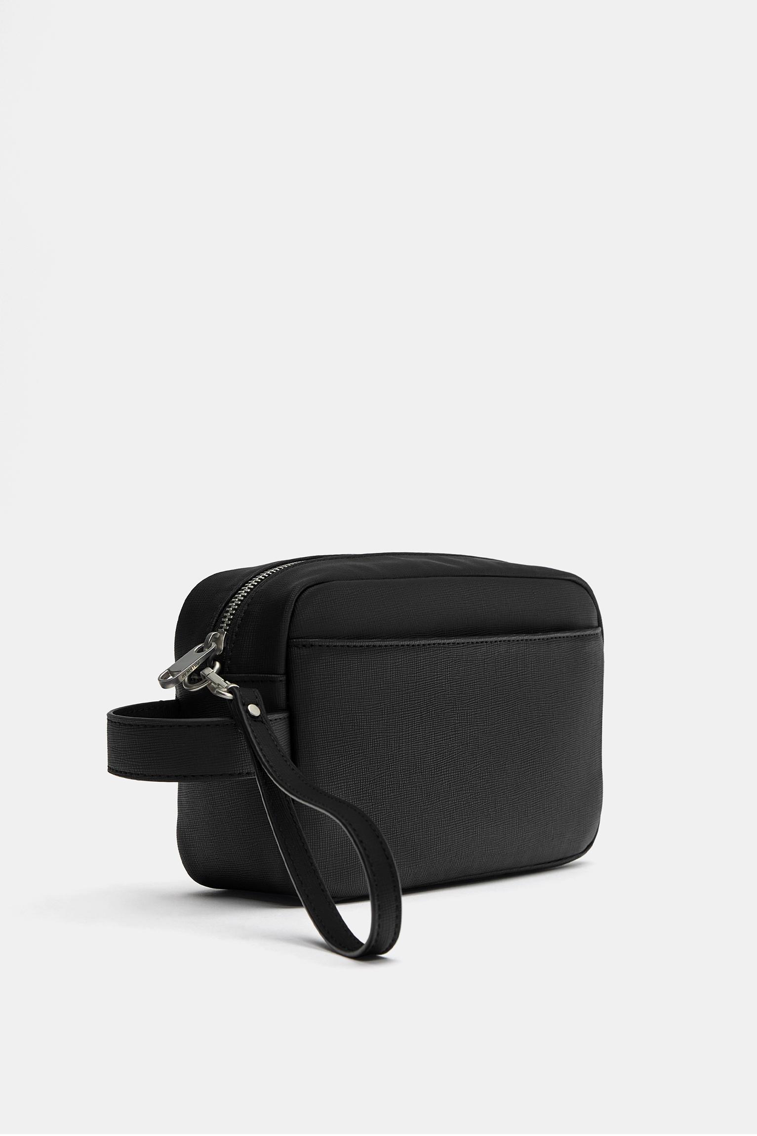 Wash bag with handle — Black