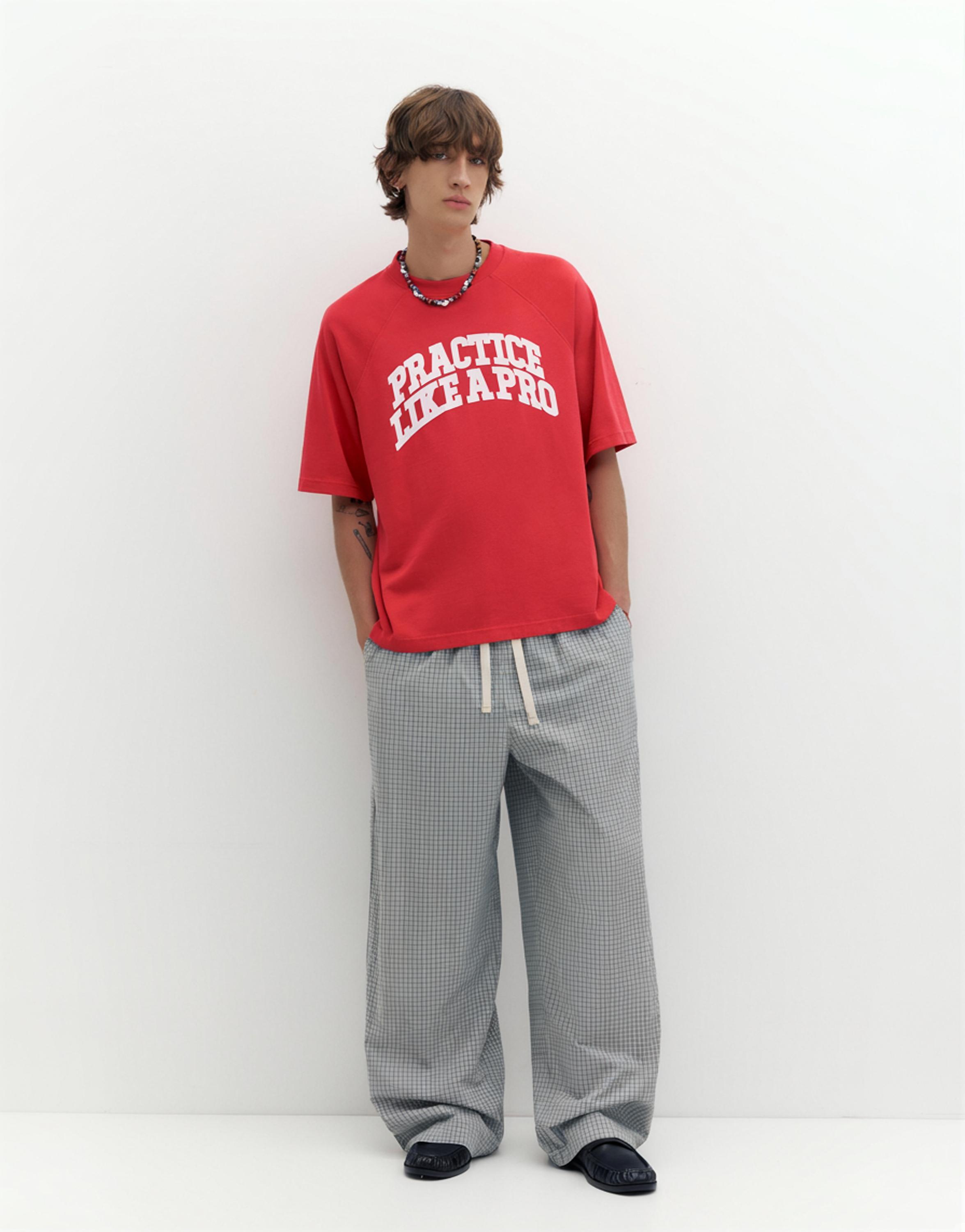 STWD raglan graphic T-shirt — Red