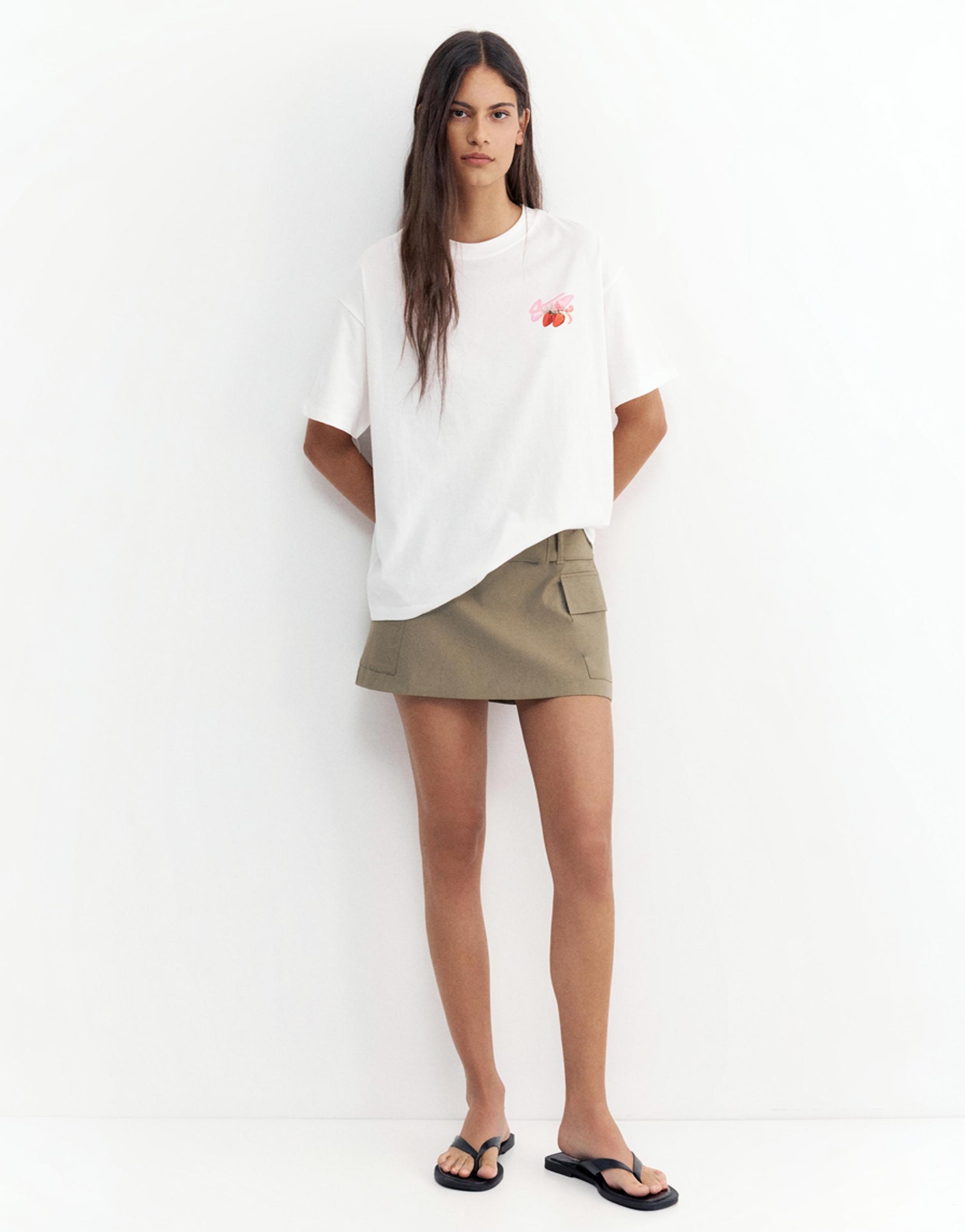 STWD strawberry graphic T-shirt — White