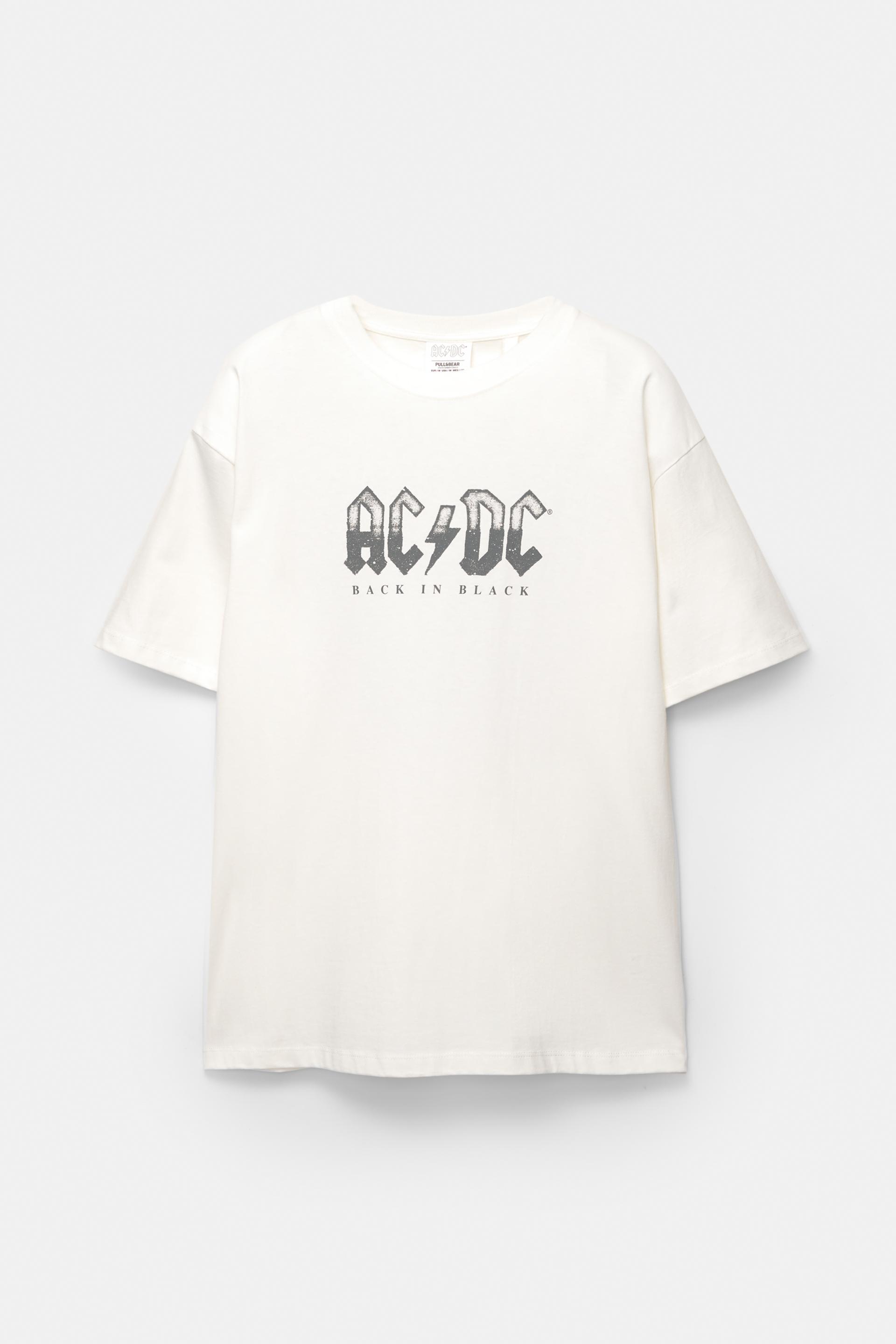 T-shirt AC/DC PULL&BEAR