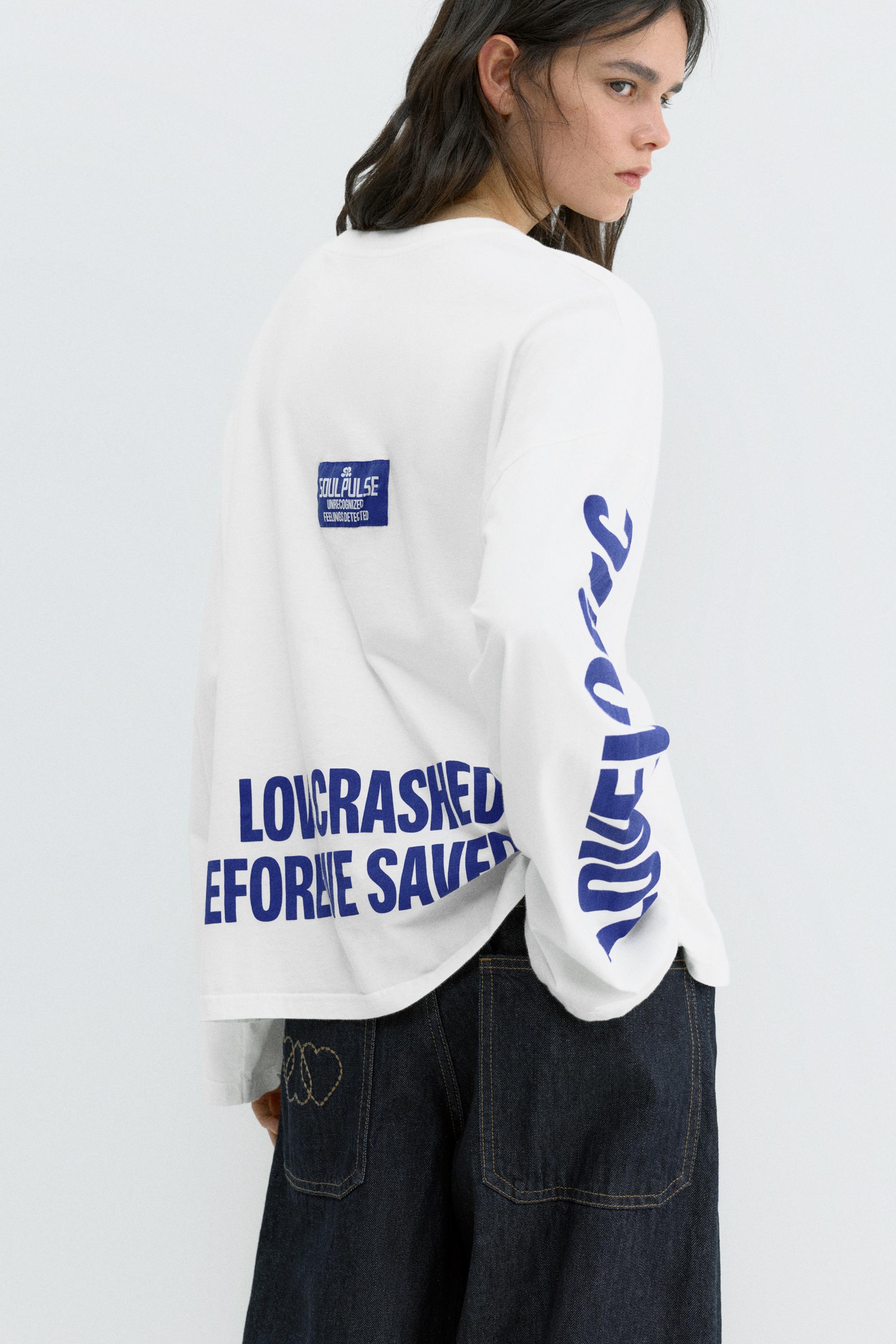 Love graphic T-shirt — Ice