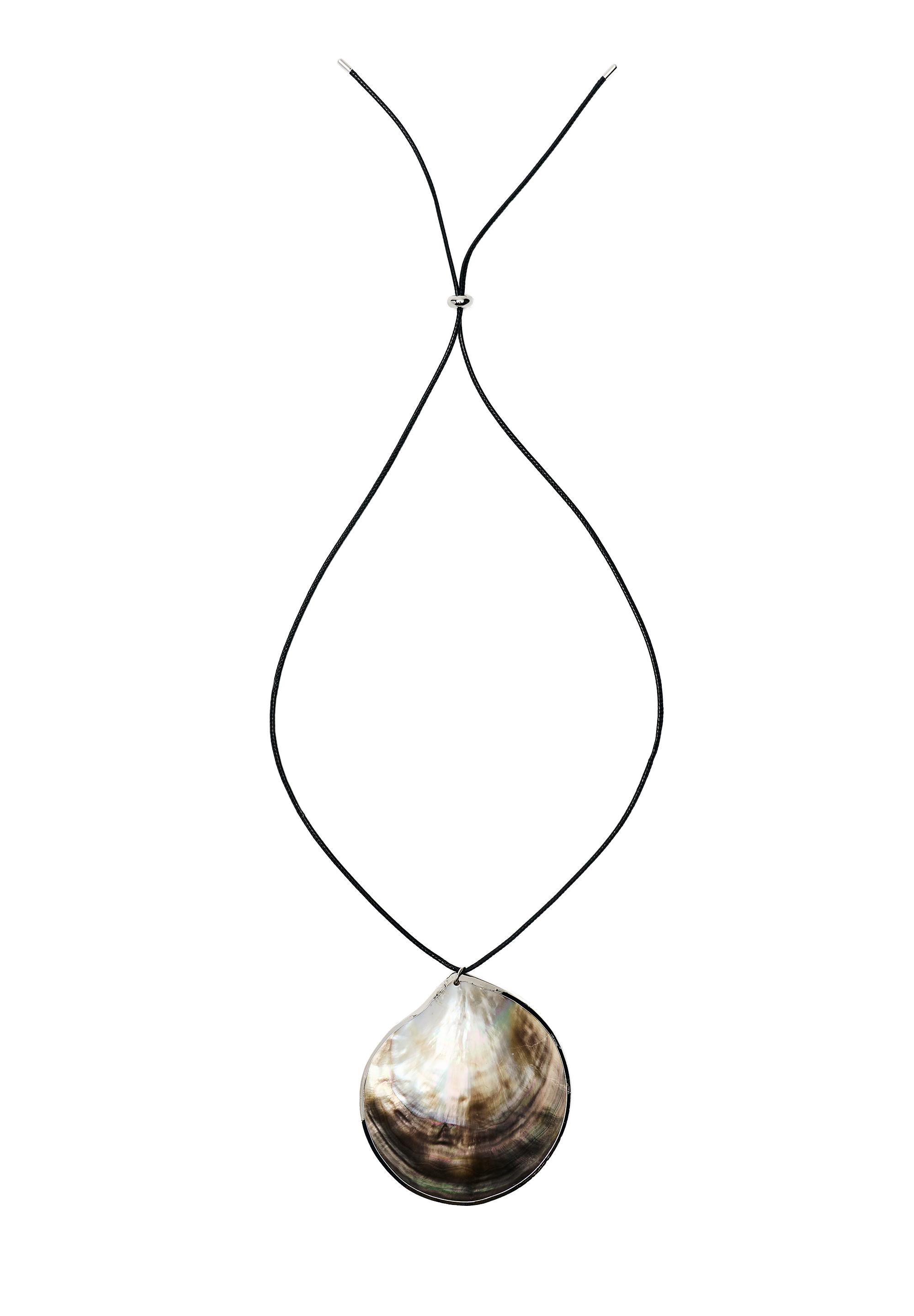 Maxi seashell necklace — Grey