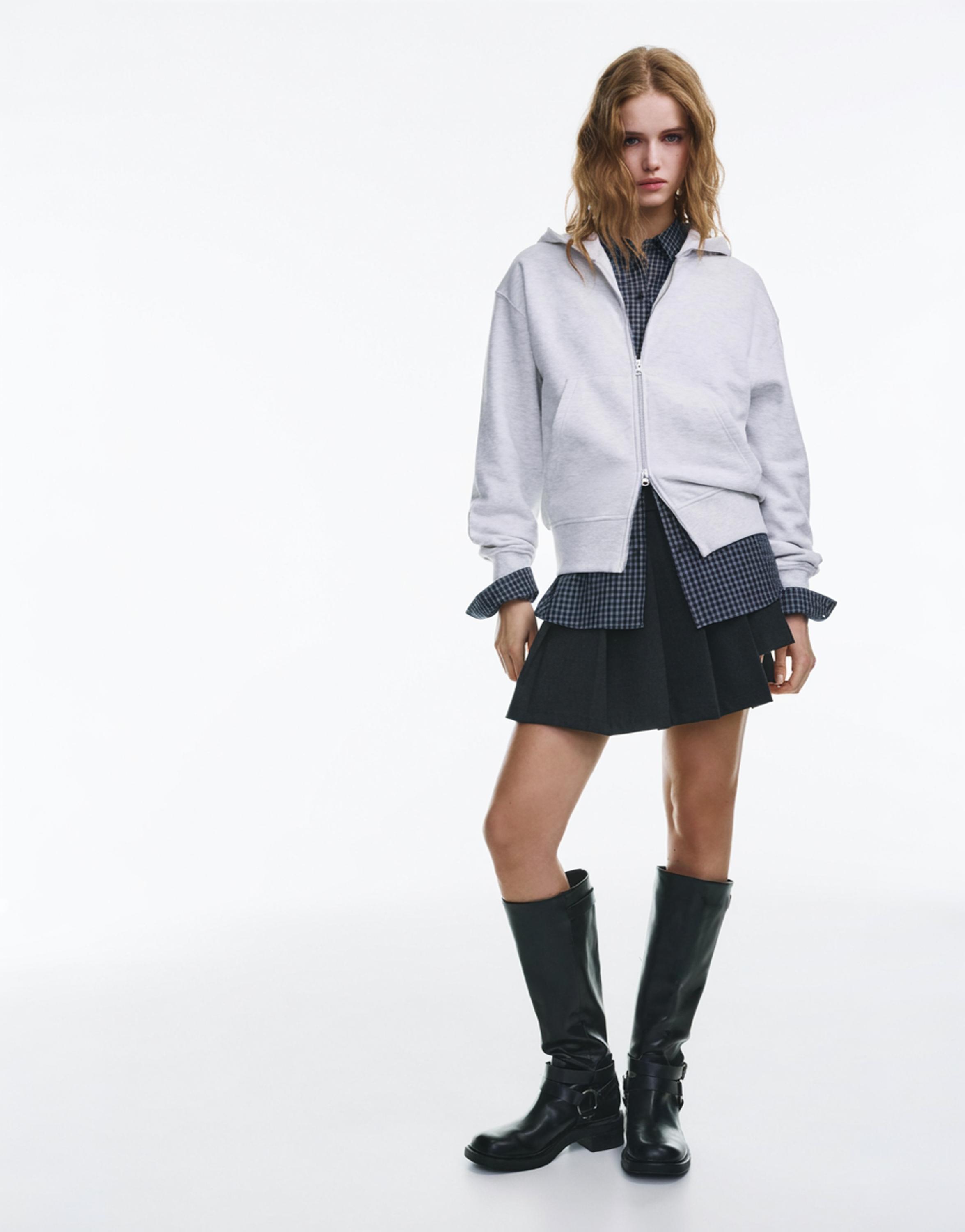 Fermuarlı kapüşonlu sweatshirt - Görsel 36