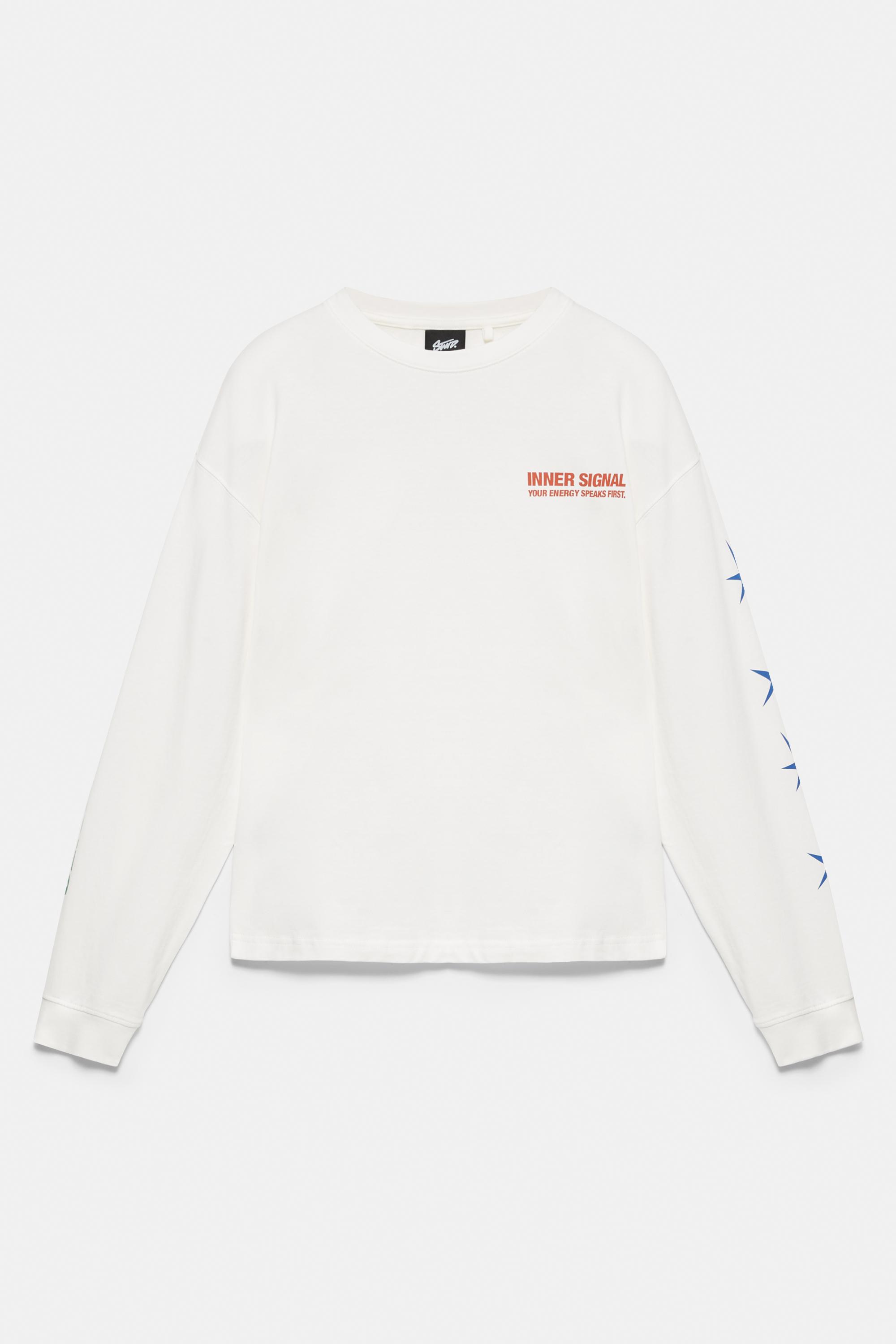 STWD long sleeve T-shirt — White