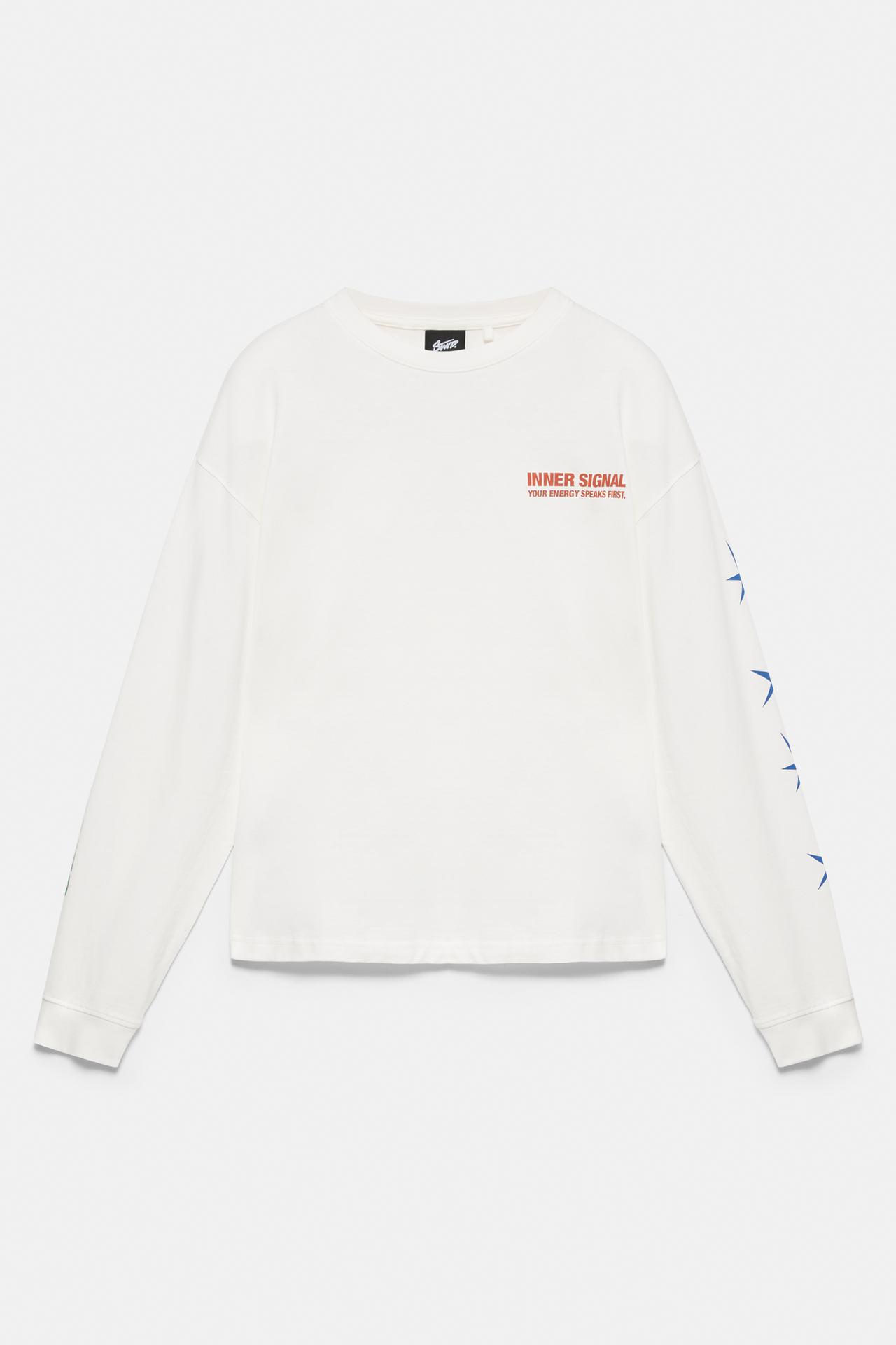 STWD long sleeve T-shirt — White