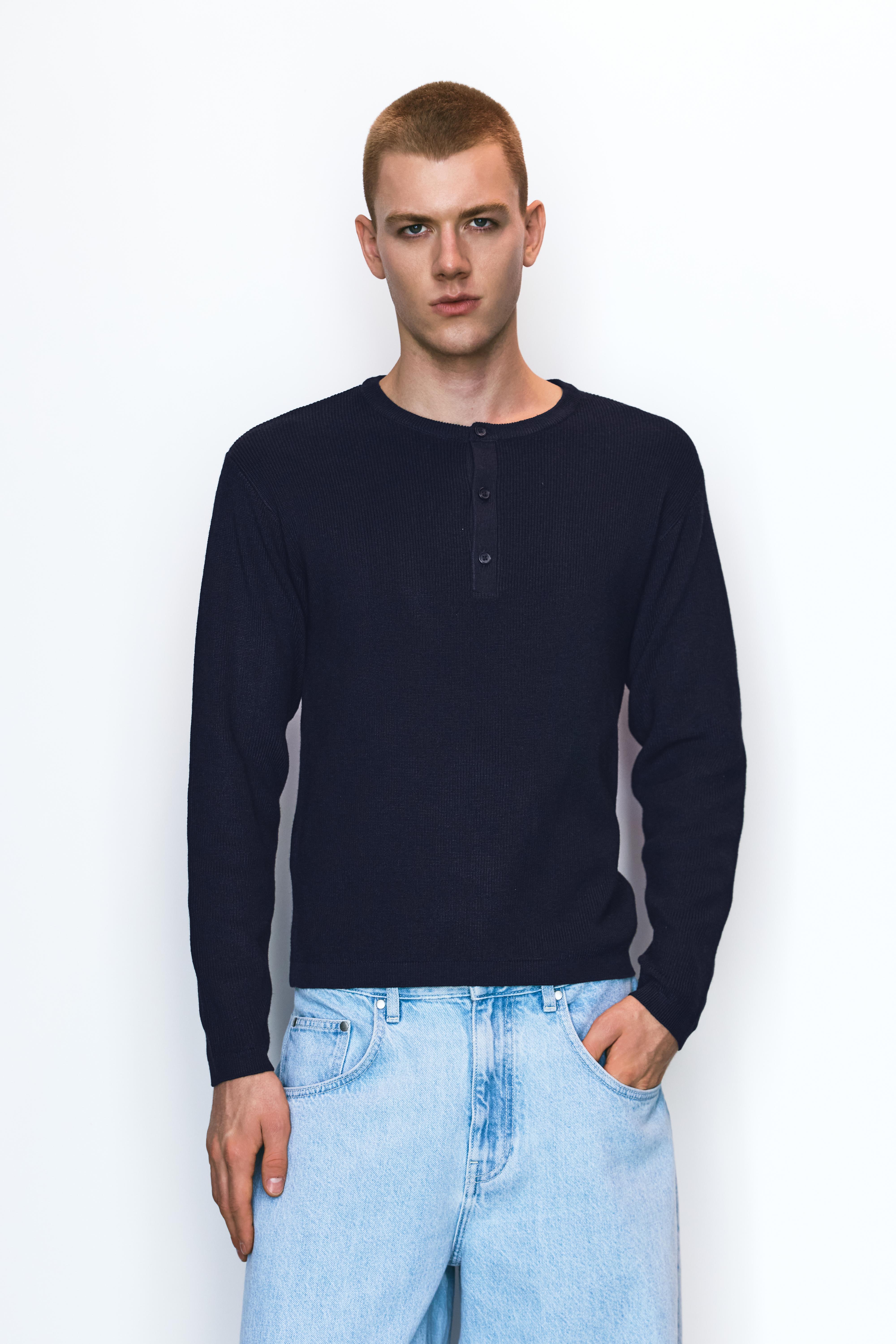 Pull Col Henley Pull Col Henley