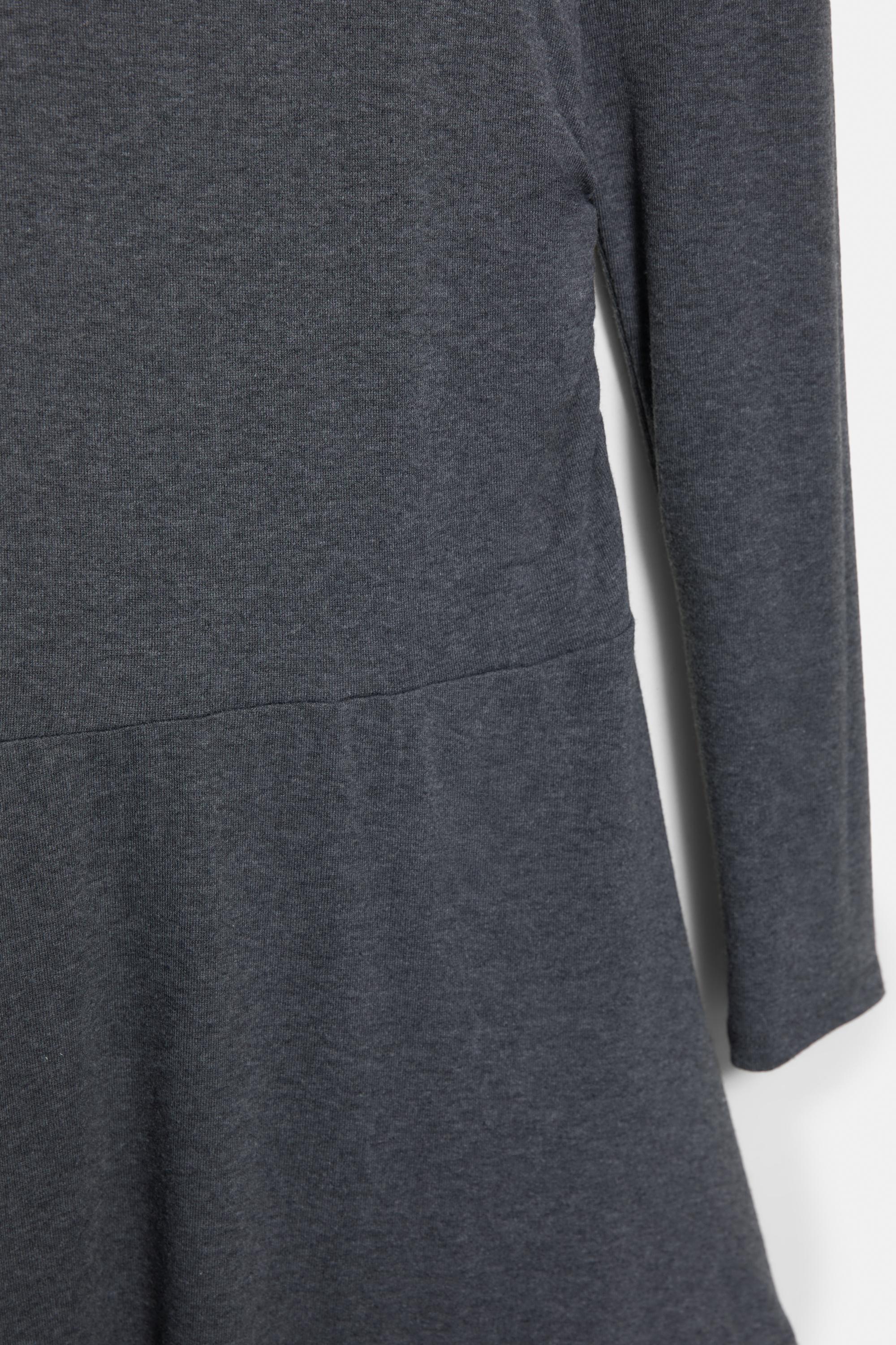 Soft touch short dress — Anthracite grey