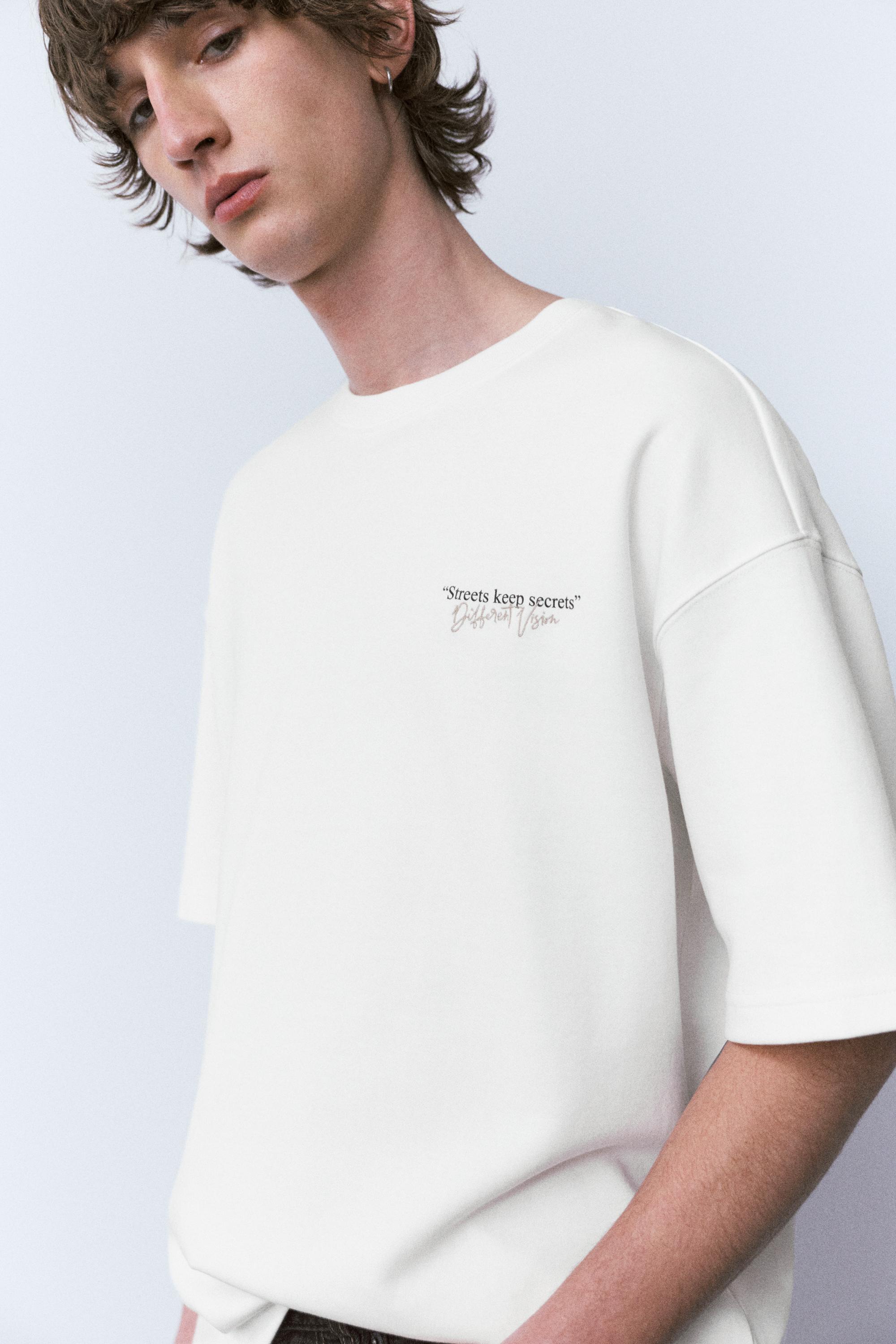 Kısa kollu Retrospective grafik sweatshirt - Görsel 26