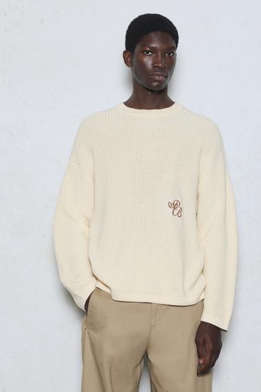 Embroidered jumper — Off white 2