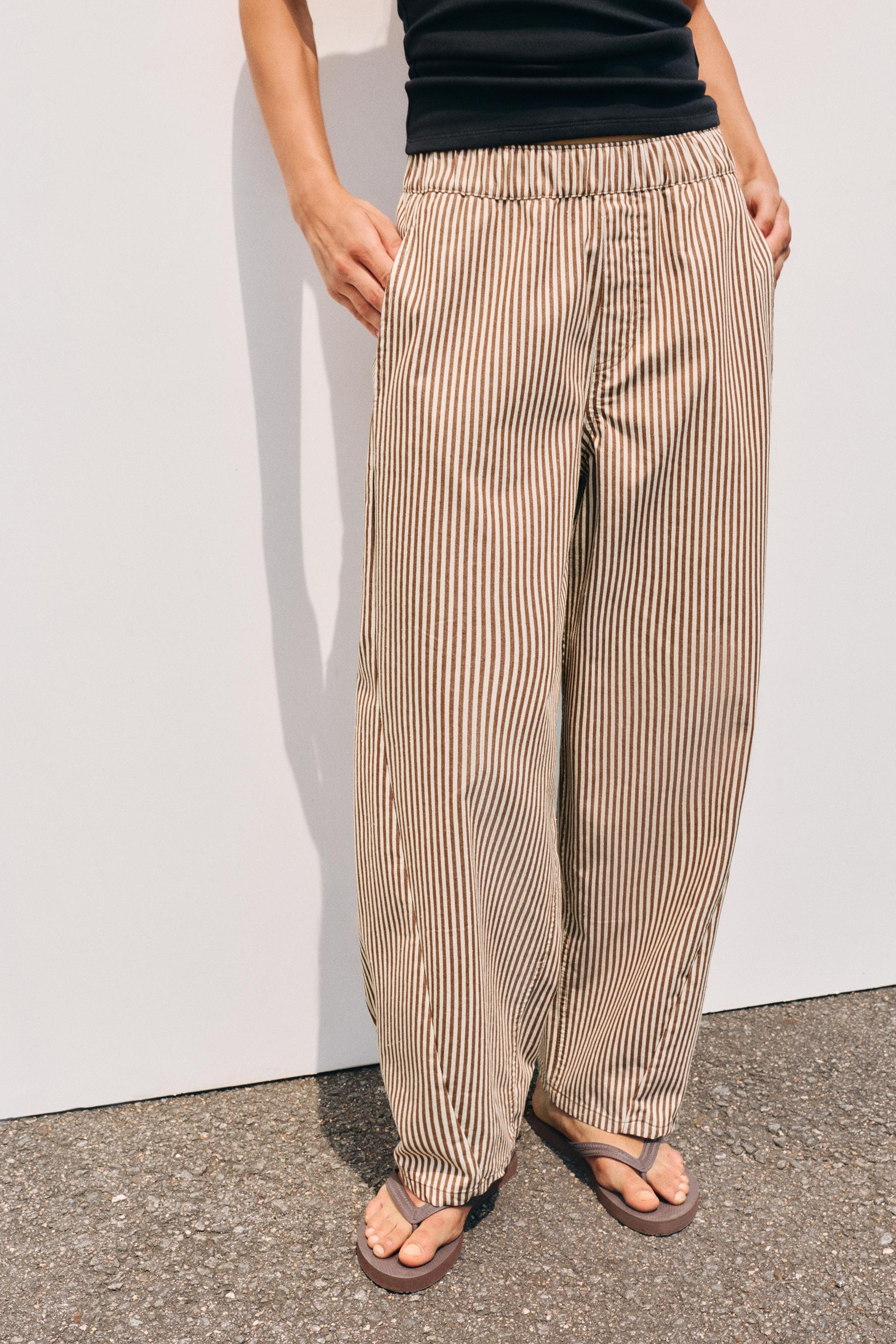 Barrel trousers — Beach sand