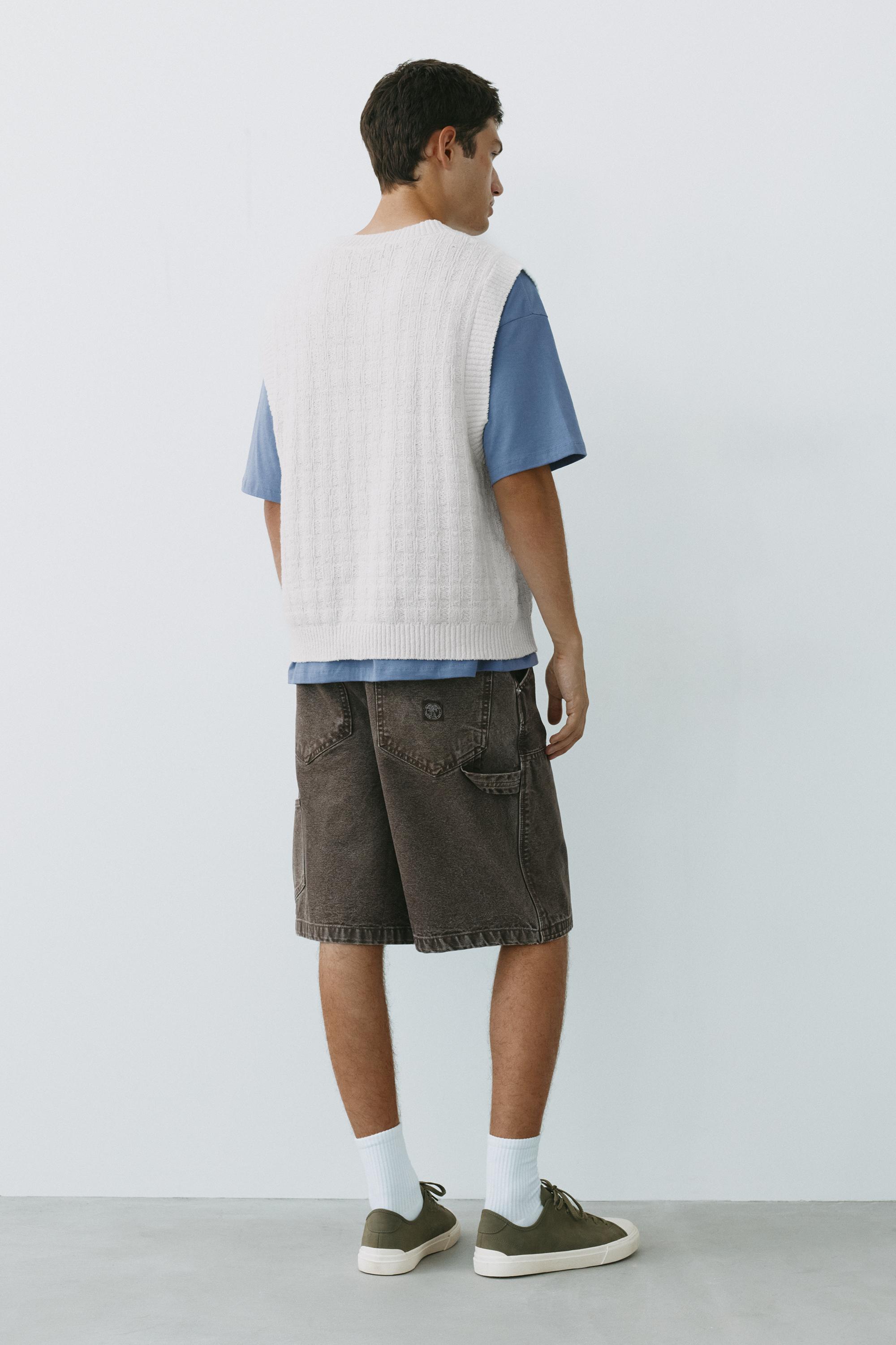 Bouclé vest — Bright white