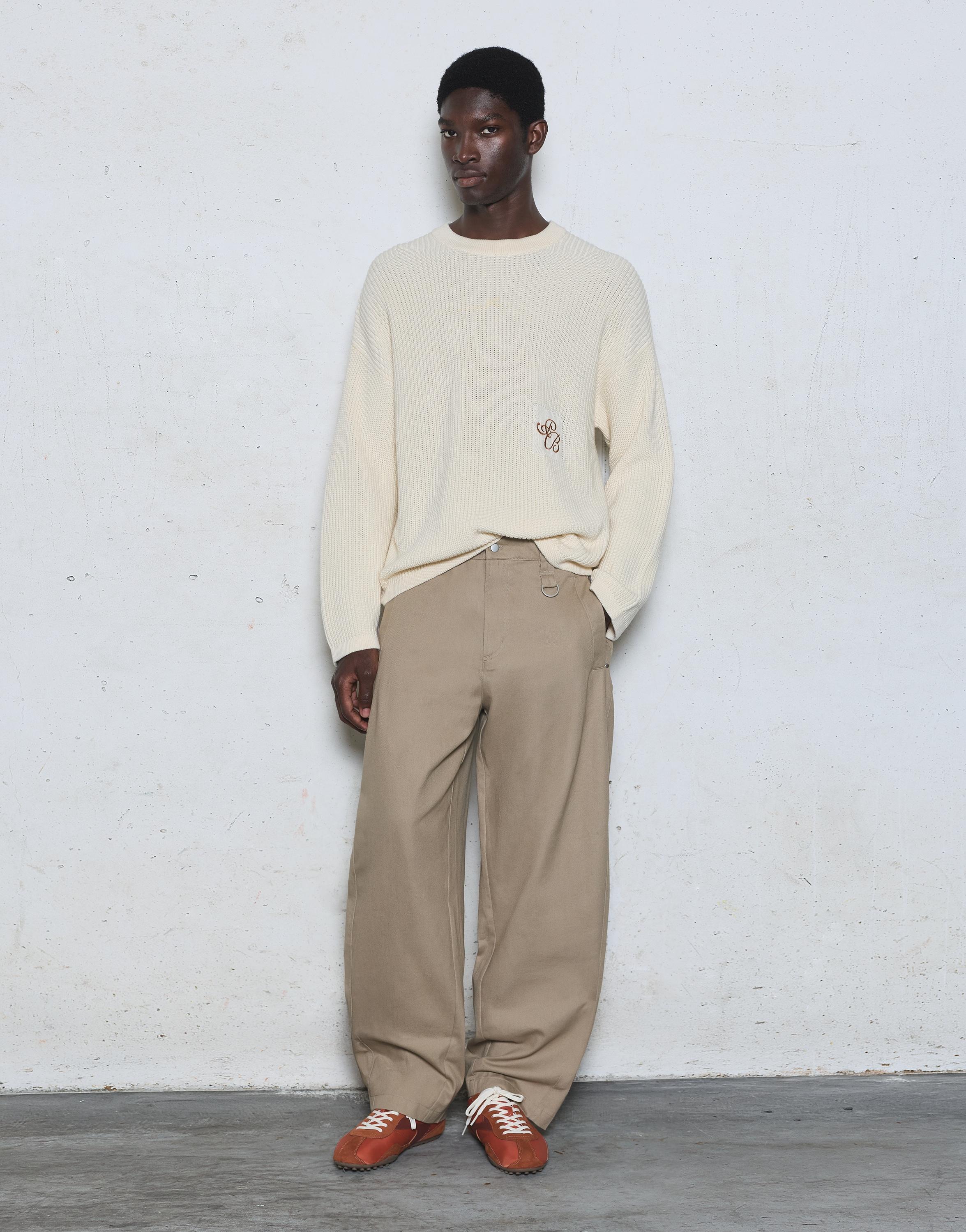 Barrel leg trousers — Ocher