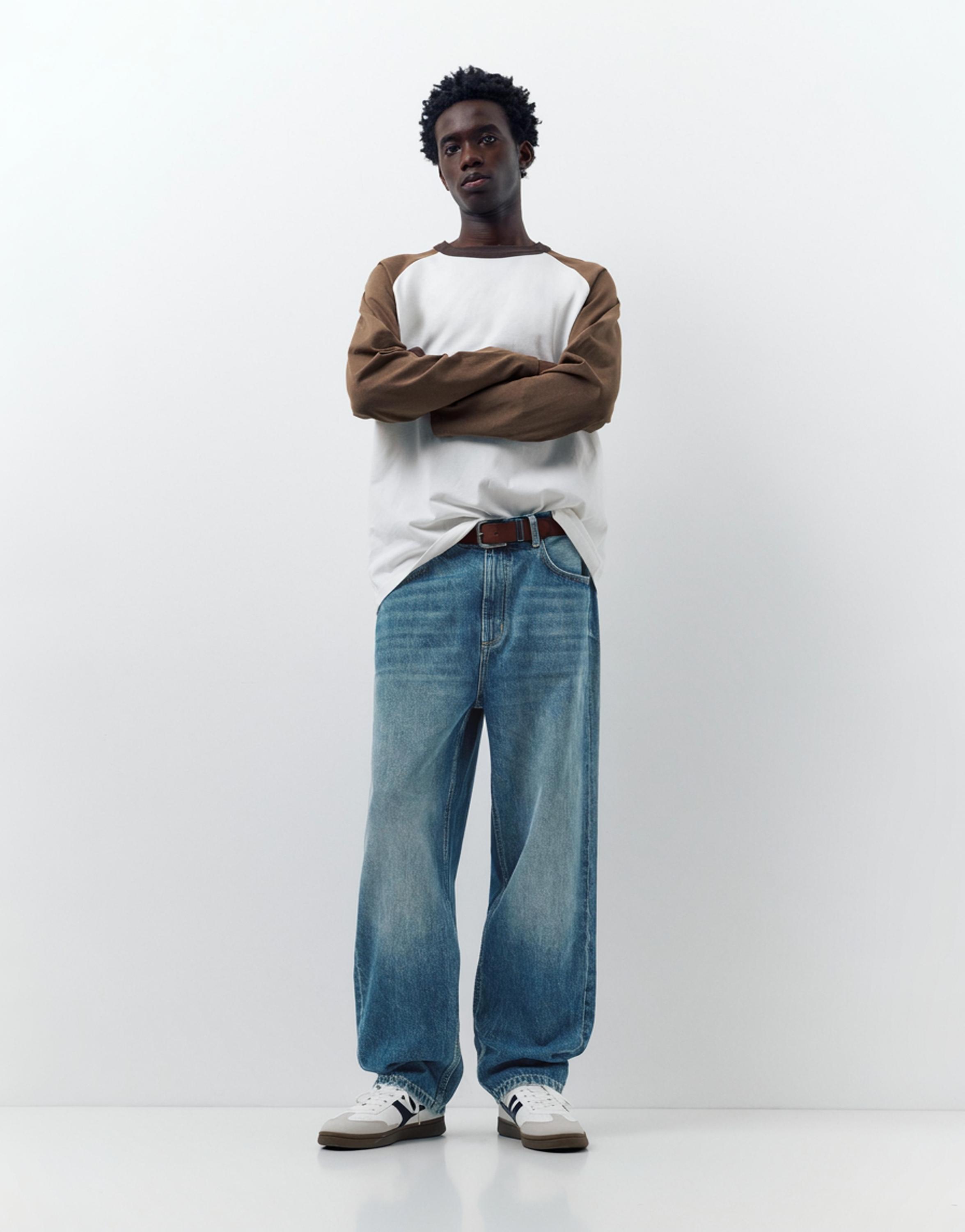 Baggy jeans — Medium blue