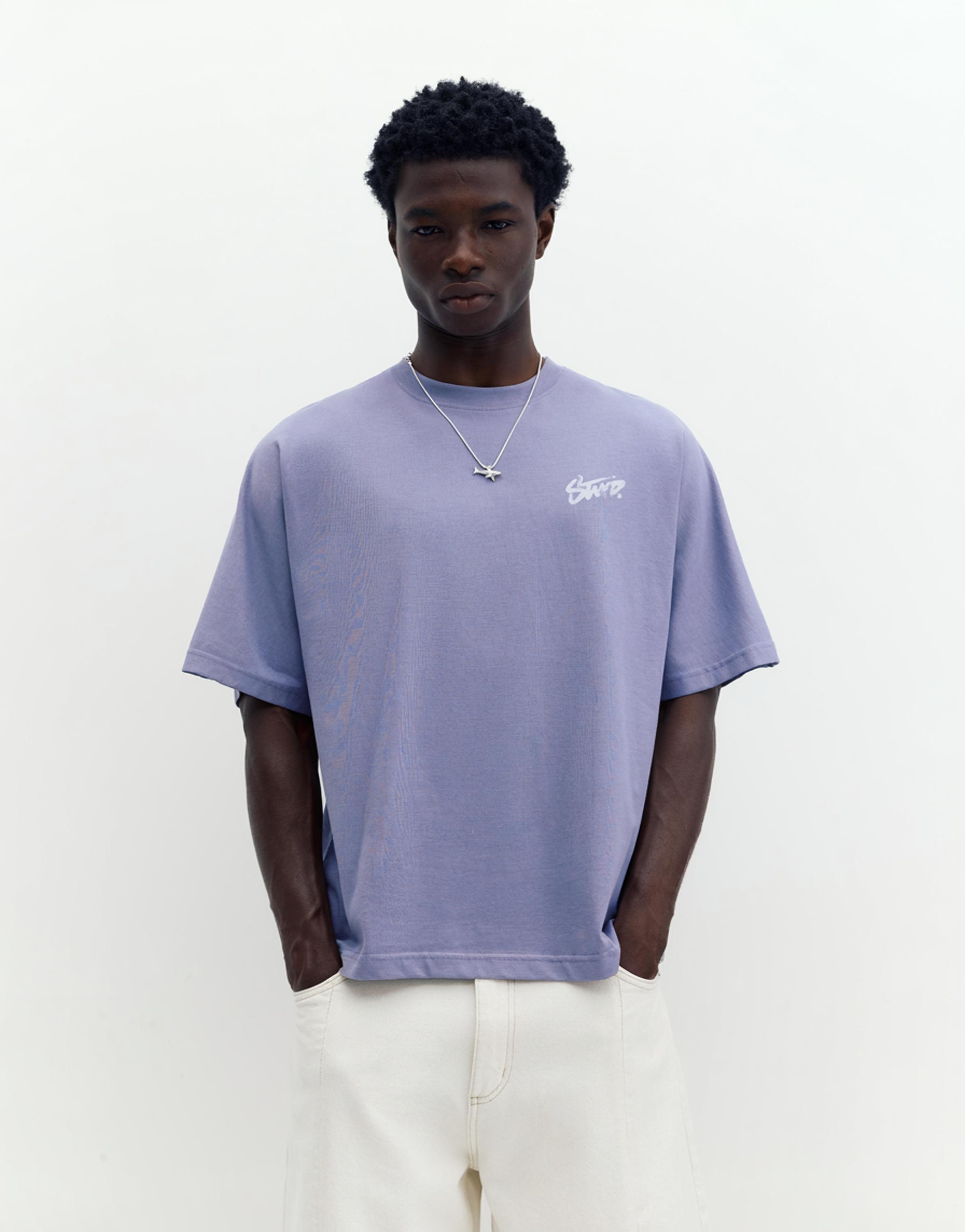 STWD graffiti logo T-shirt — Yale blue