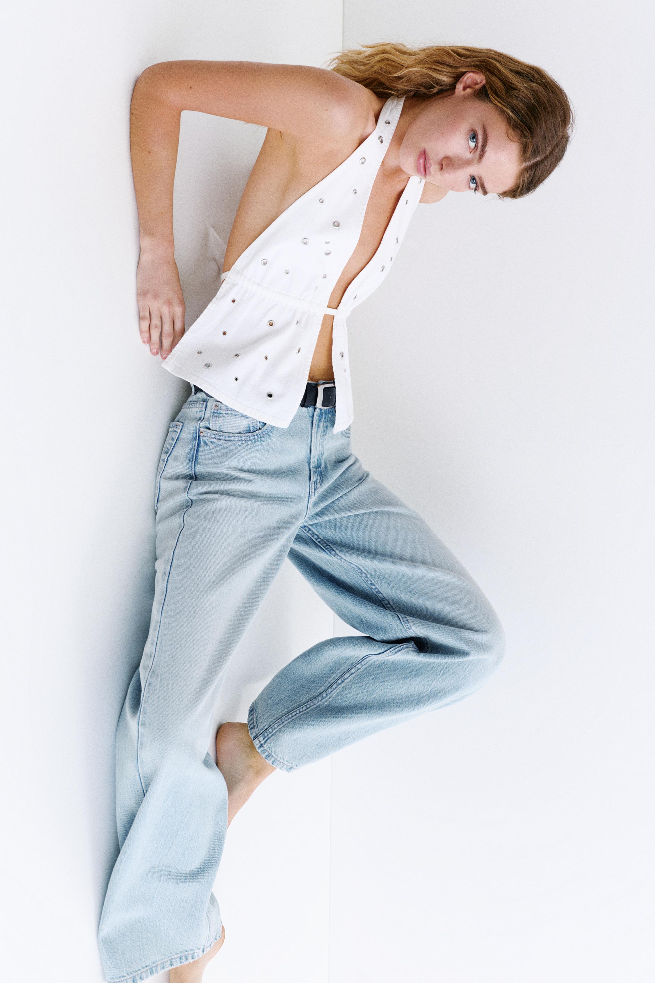 Oversize baggy jeans — Sky blue
