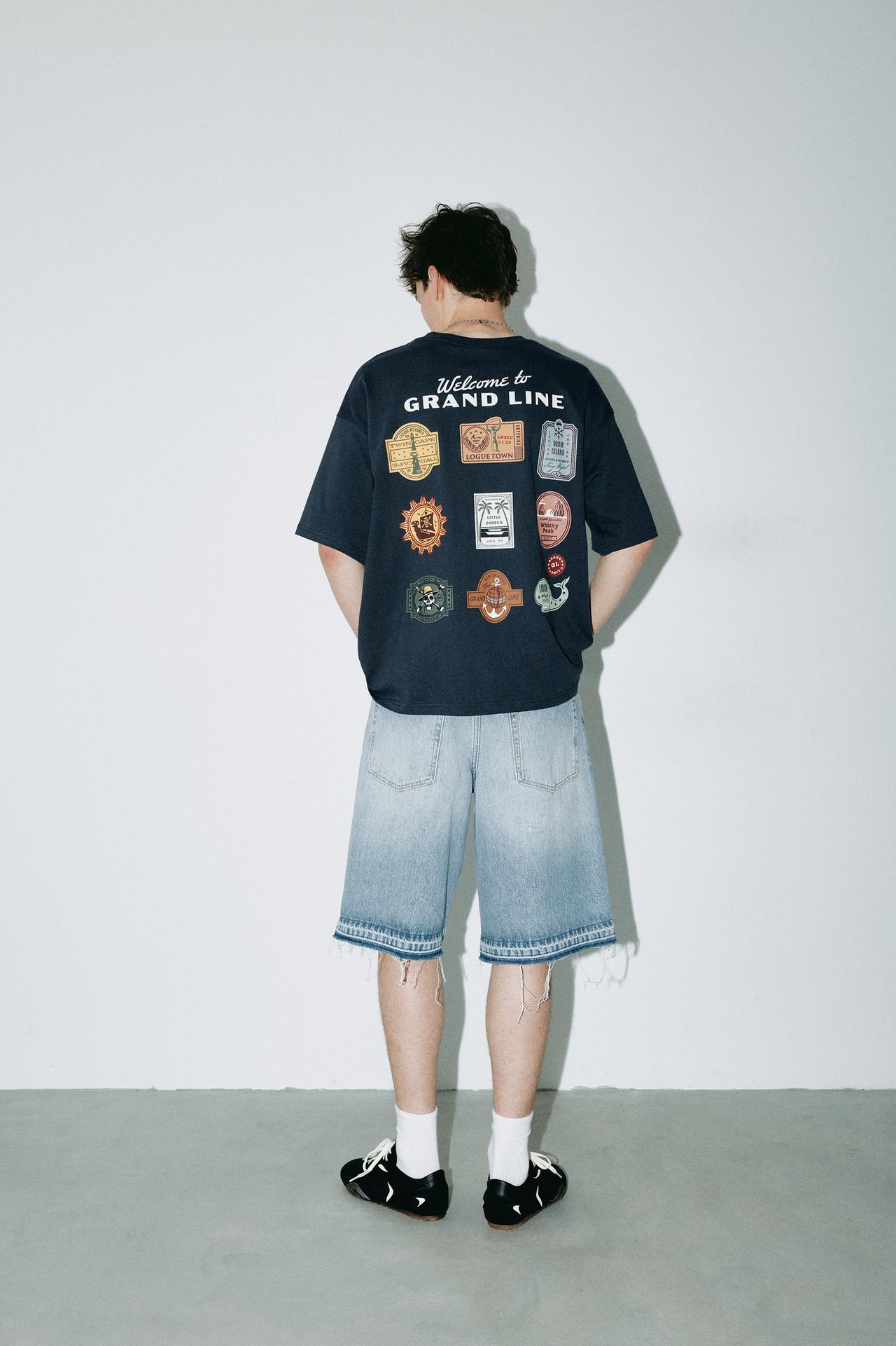 One Piece Grand Line T-shirt — Dark navy
