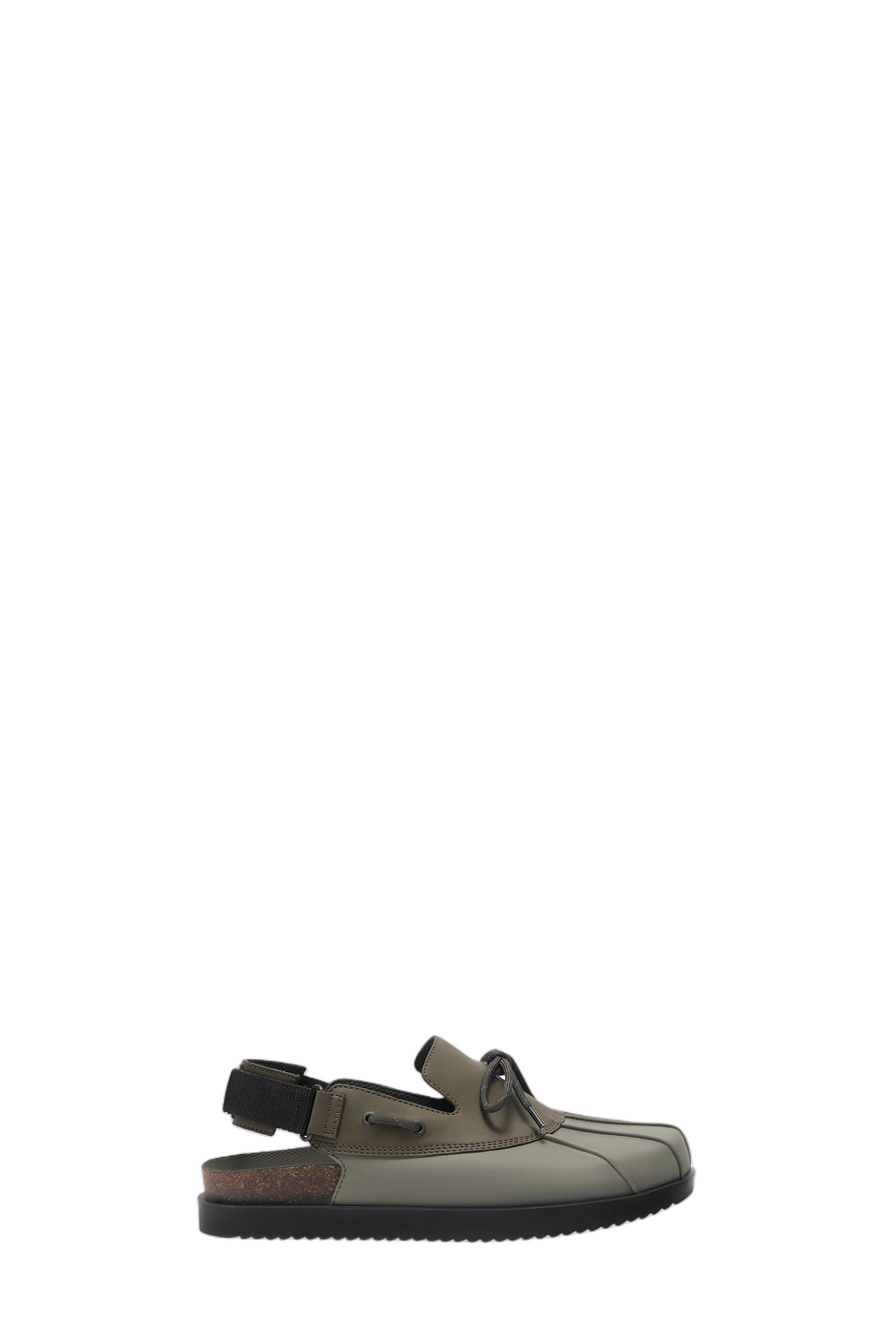 Lace-up STWD clogs — Green