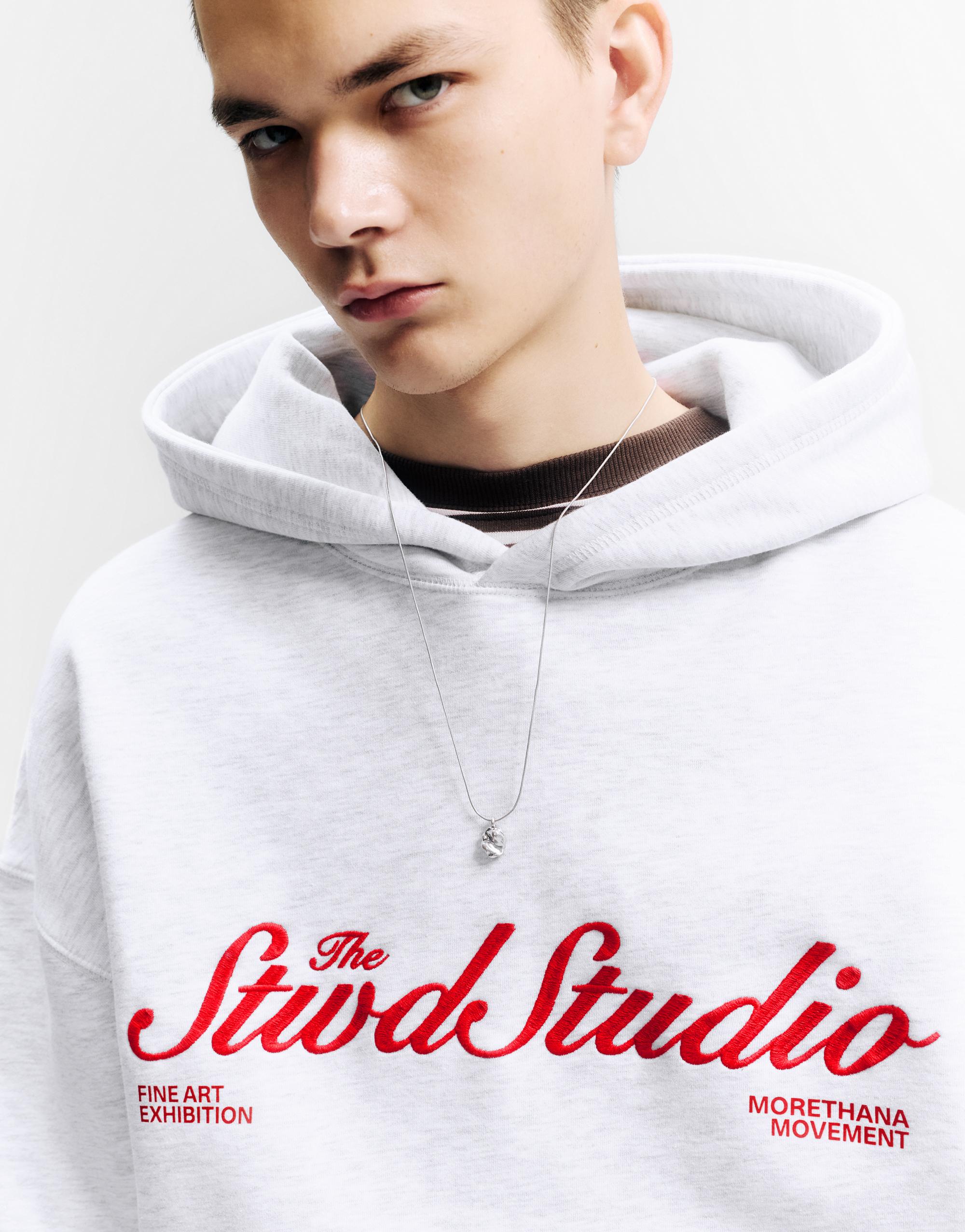 STWD Studio kapüşonlu sweatshirt - Görsel 10