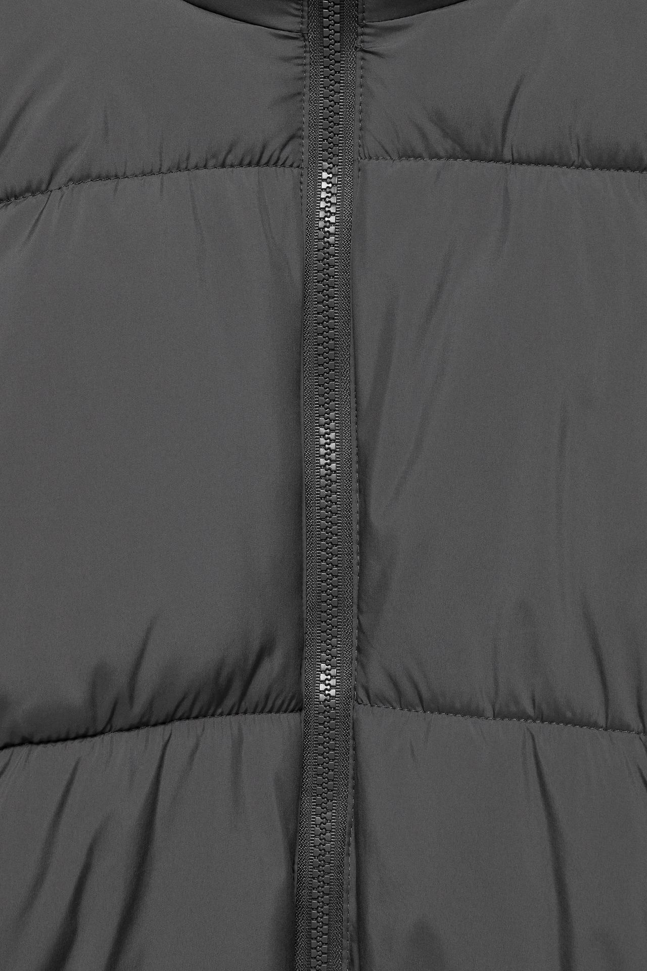 High neck puffer jacket — Anthracite grey