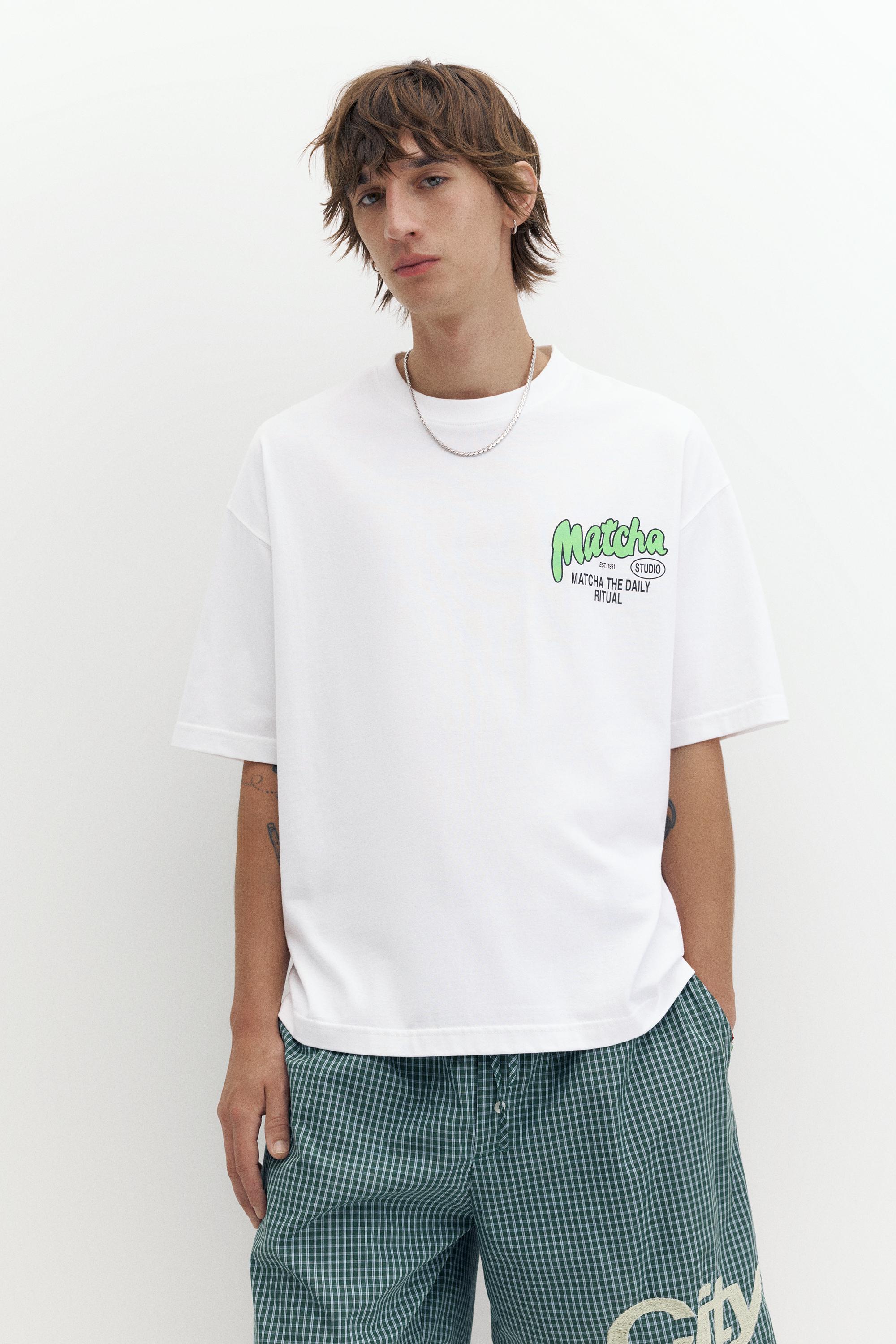 STWD Matcha graphic T-shirt — White