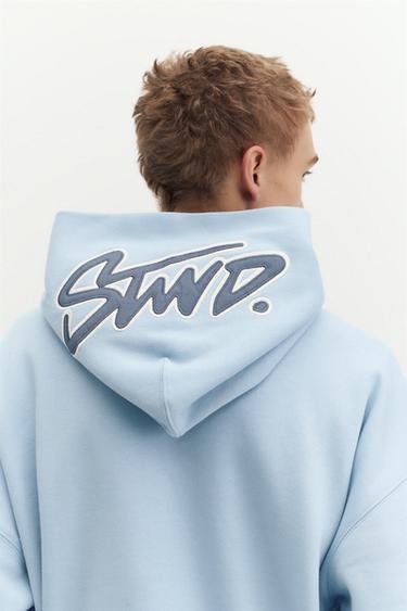 STWD hood sweatshirt — Sky blue 5