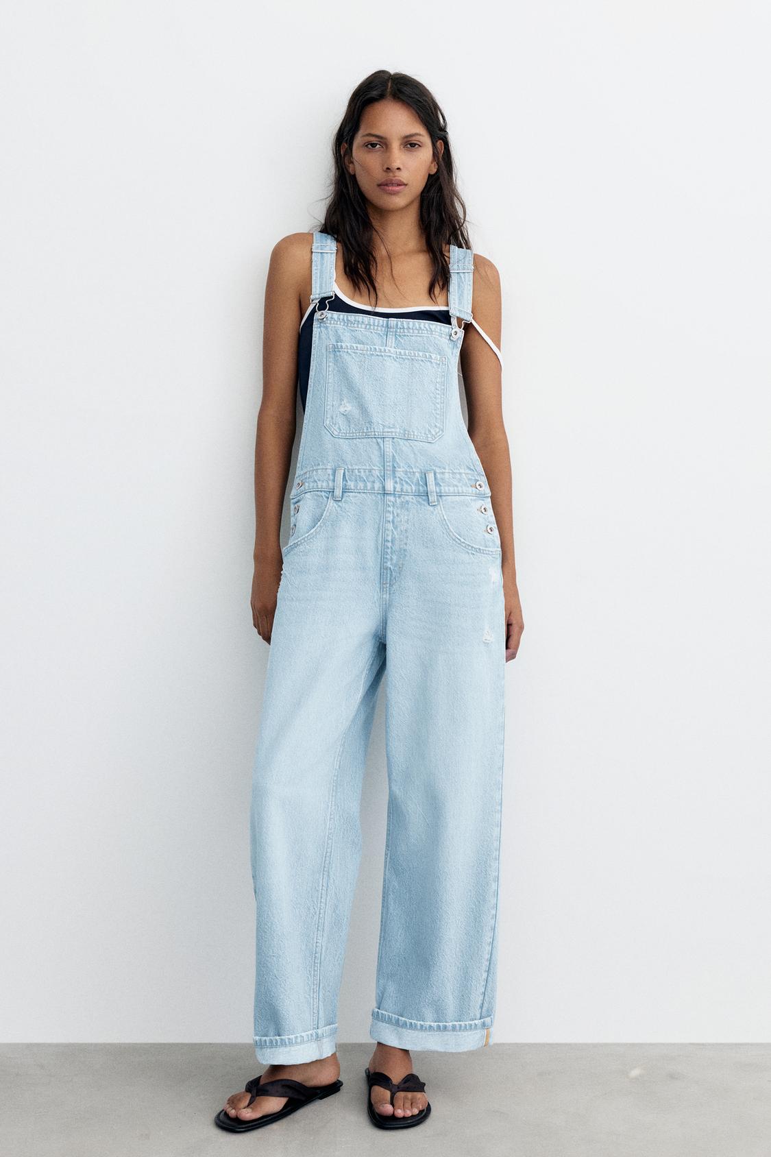 peto mono largo pantalon ancho