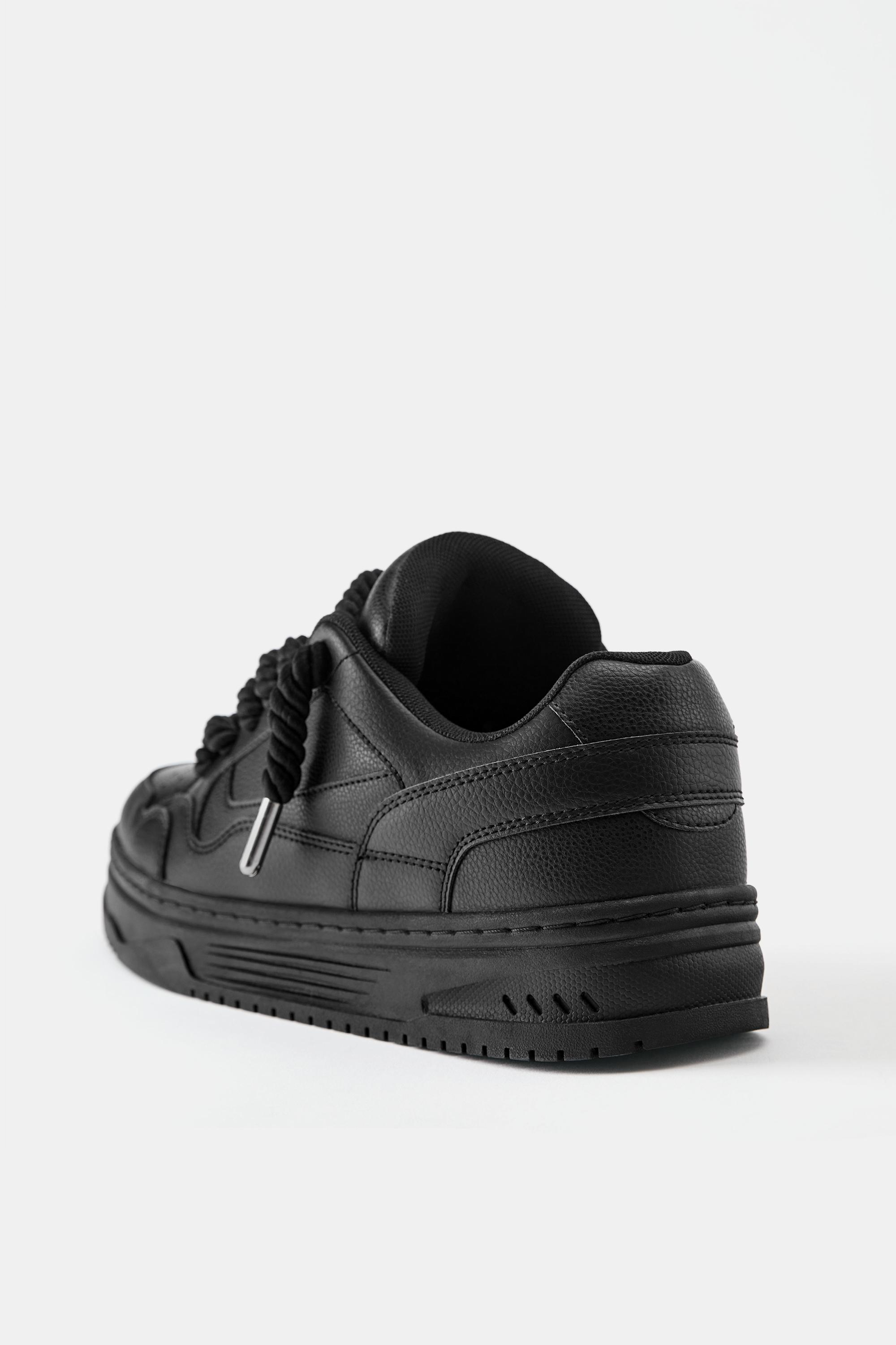 STWD lace-up trainers — Black