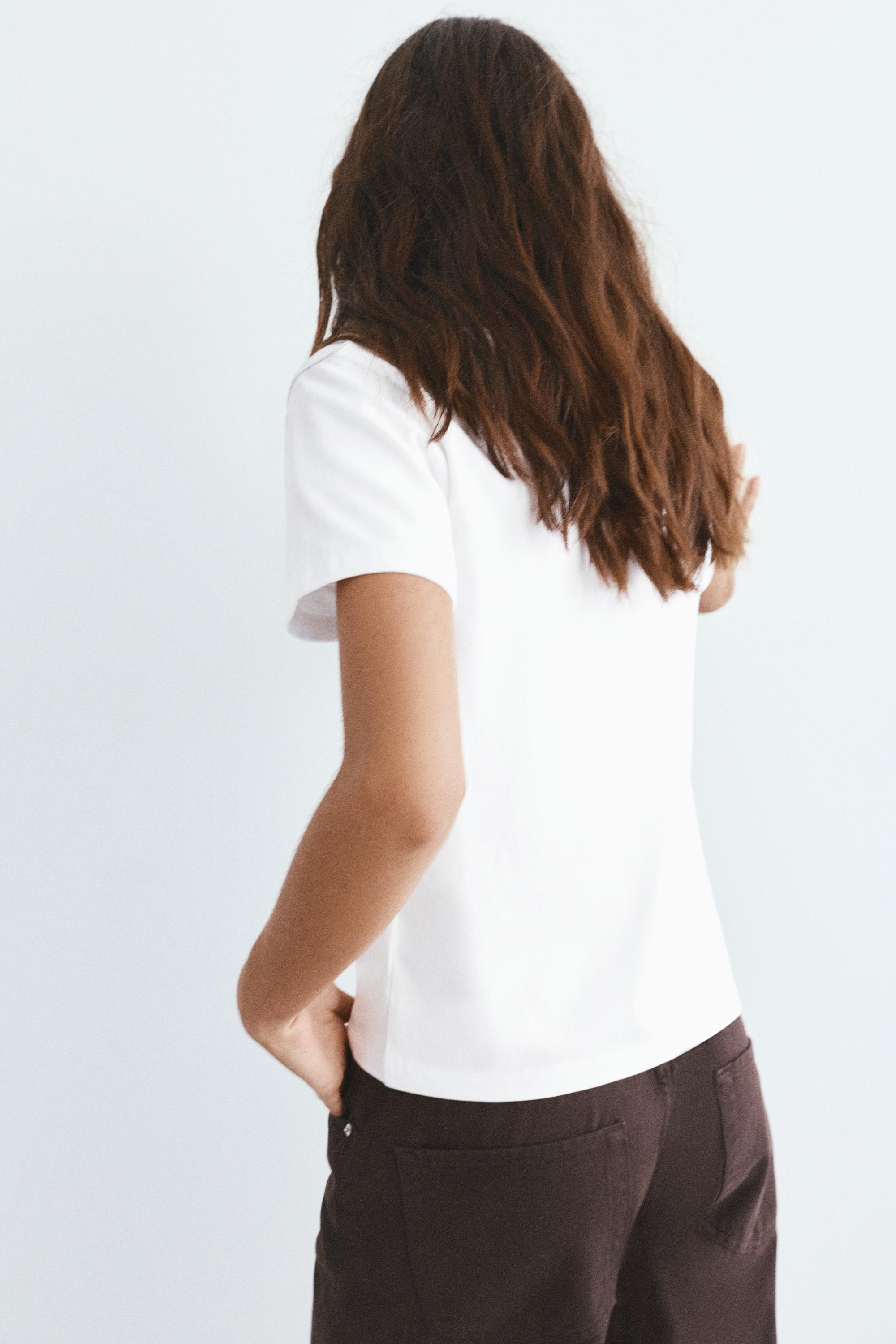 %100 pamuklu kısa kollu t-shirt - Görsel 35