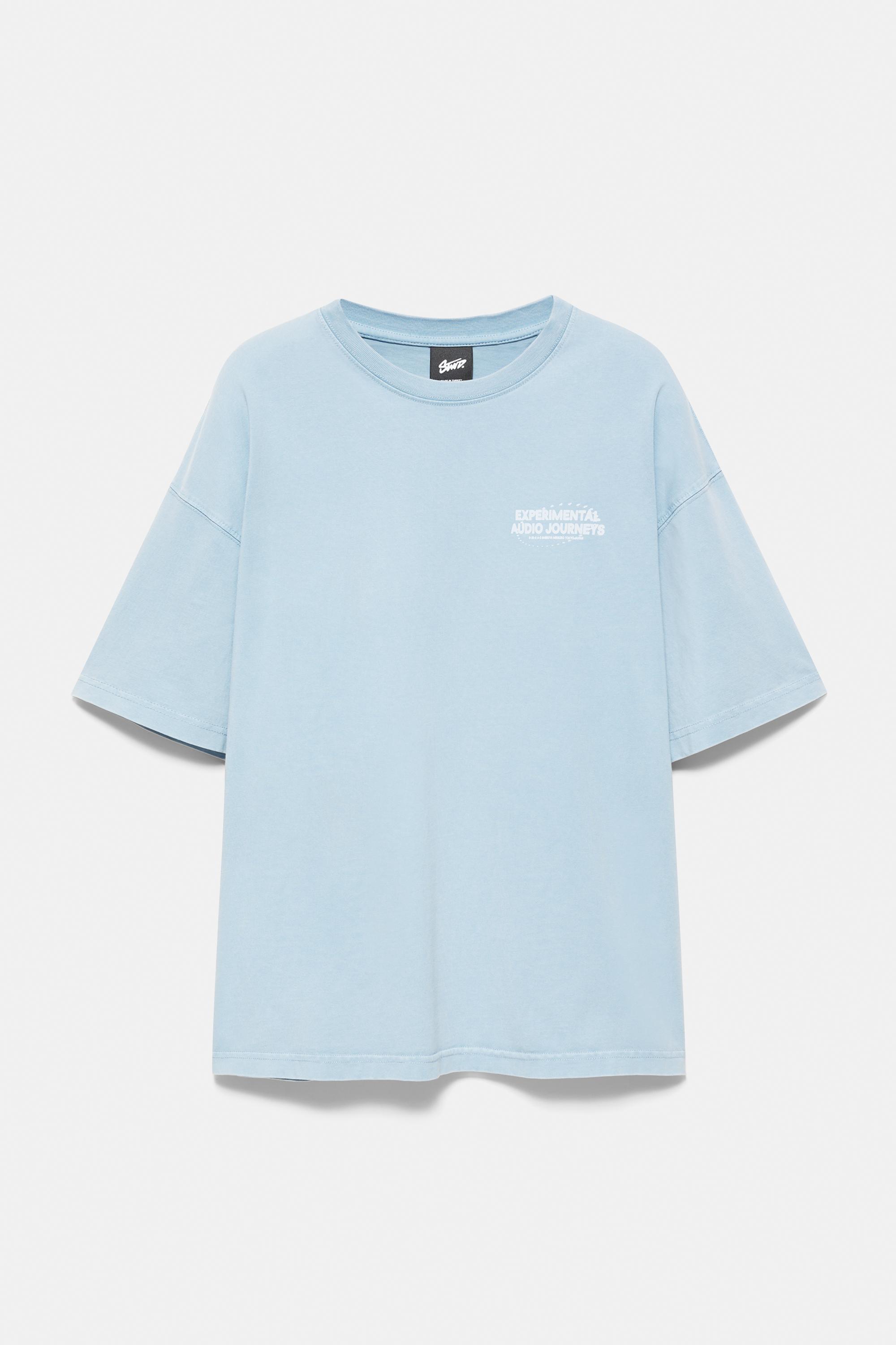 STWD boxy T-shirt — Pastel blue