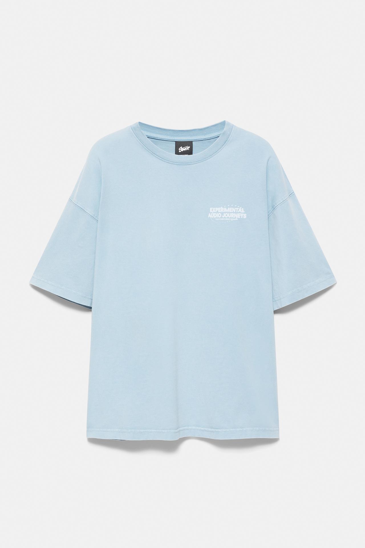 STWD boxy T-shirt — Pastel blue