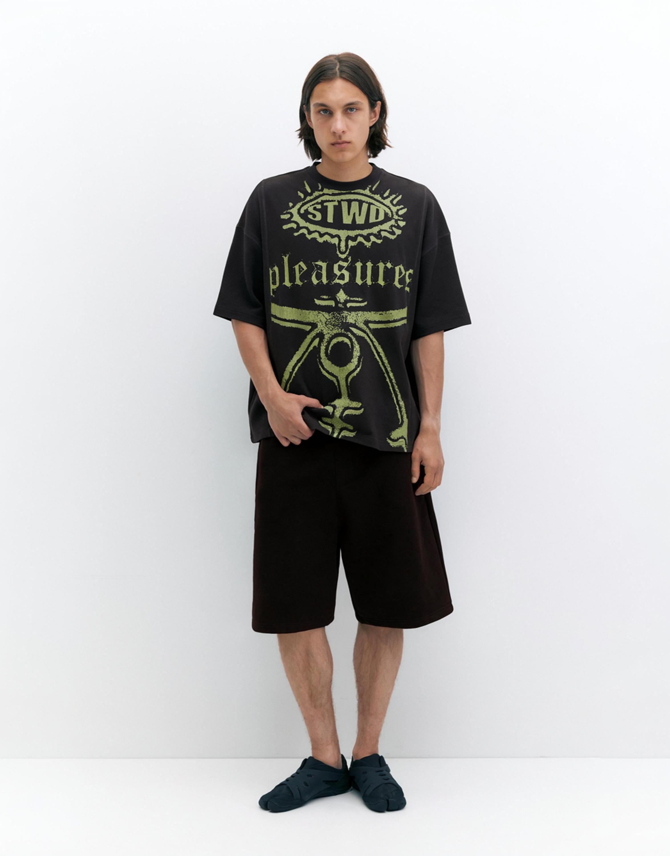 Pleasures x STWD T-shirt — Black