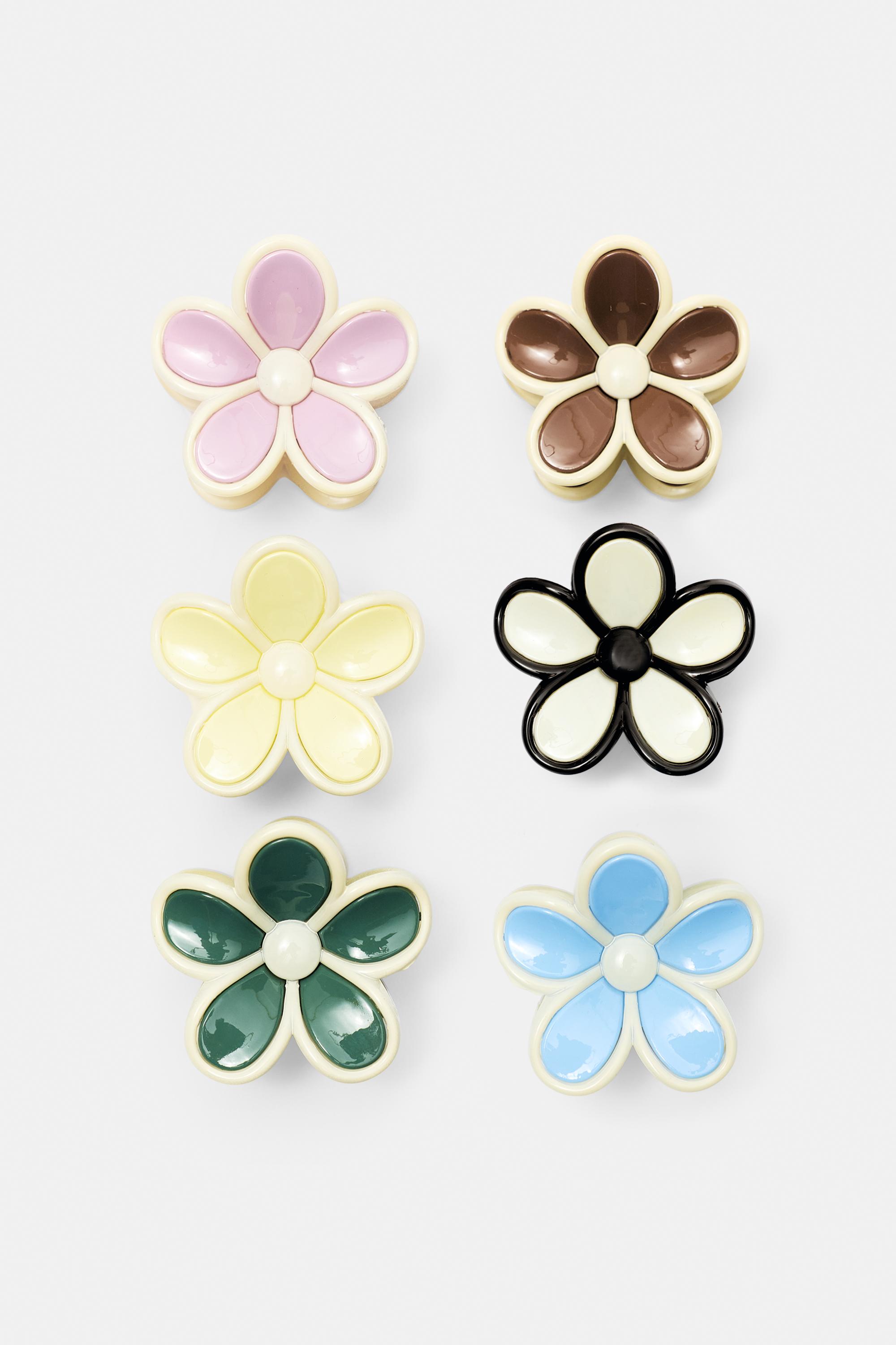 Confezione Da 6 Fermagli A Fiore