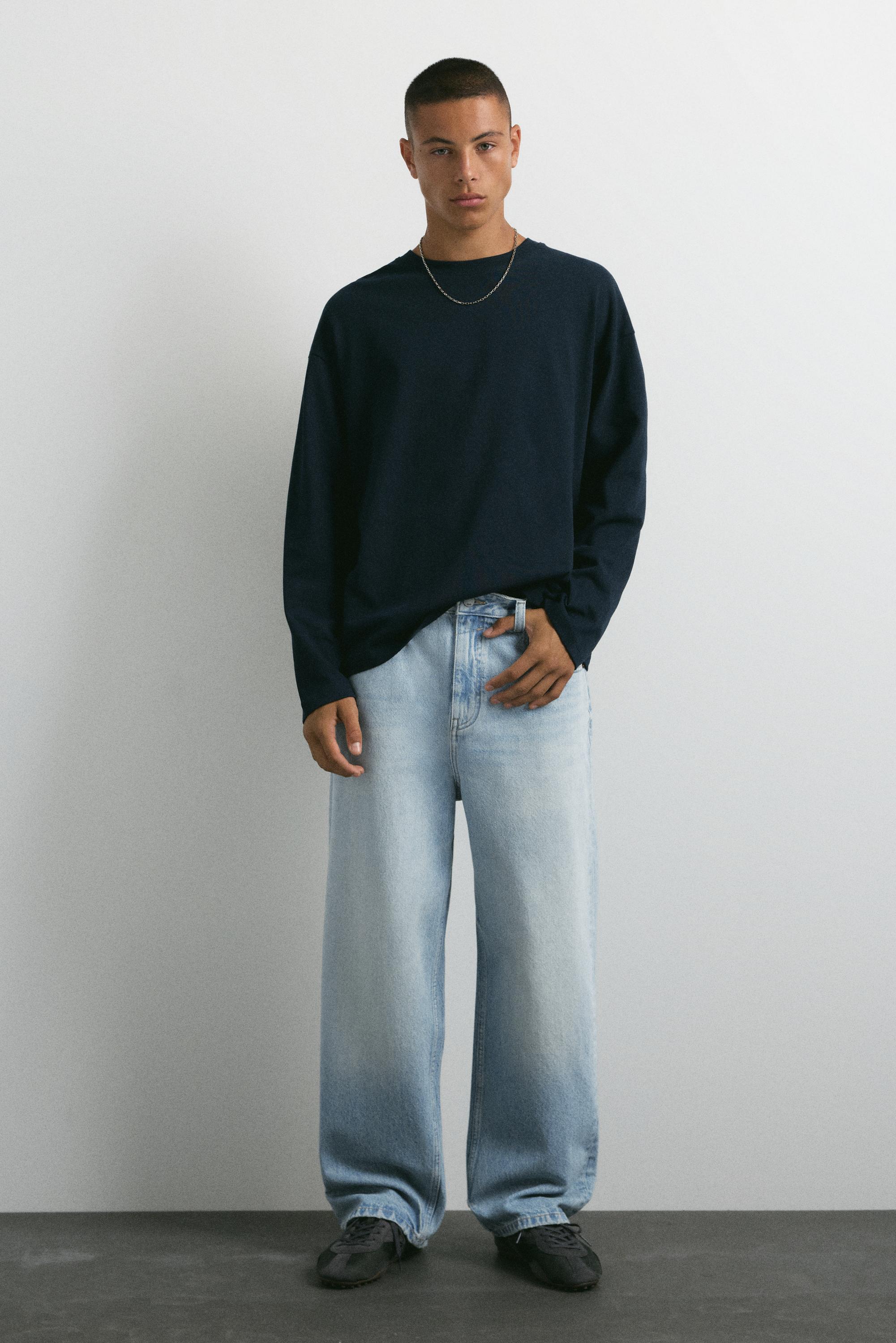 Relaxed baggy jeans — Pale indigo
