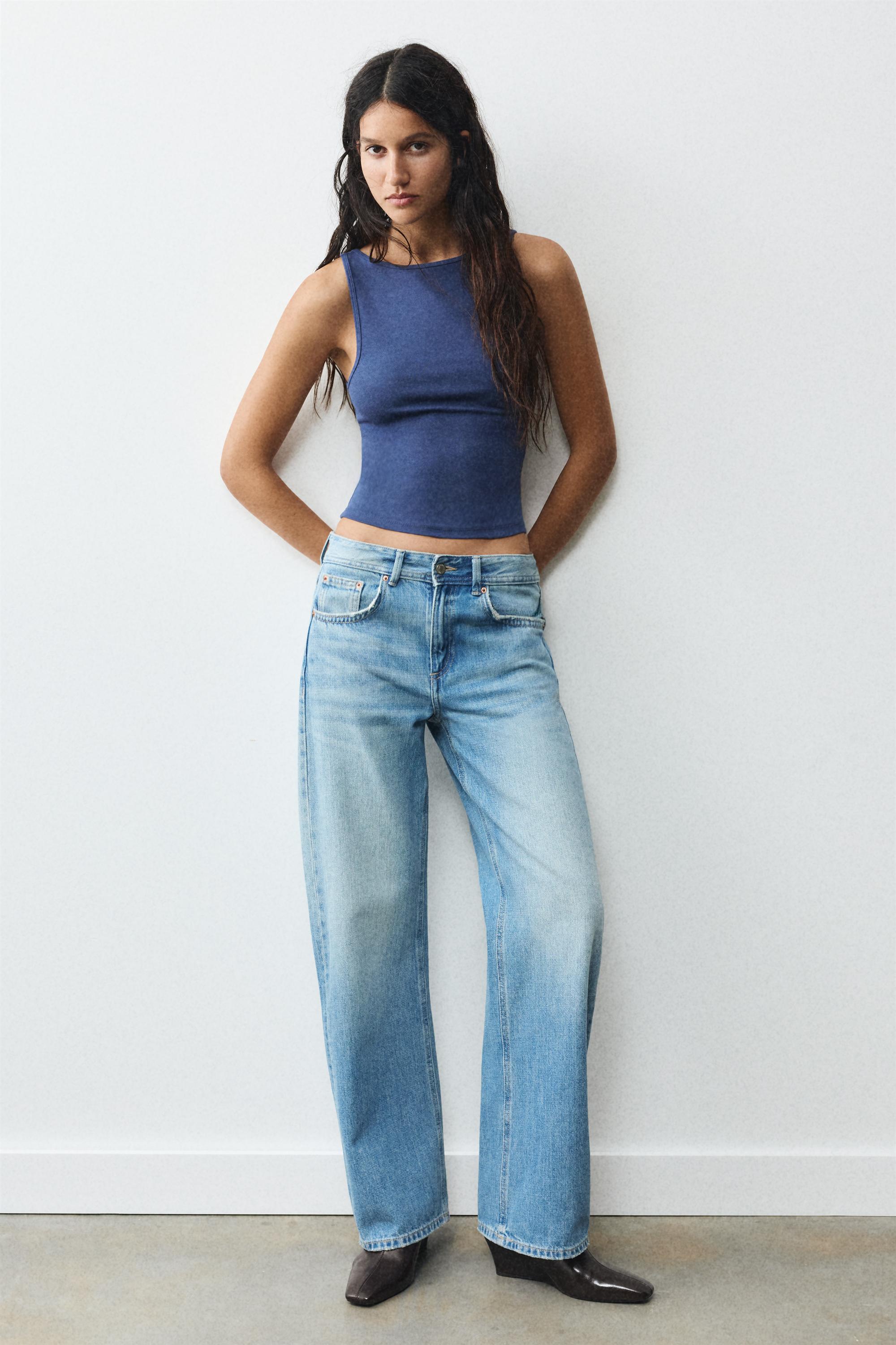 Boat neck tank top — Navy