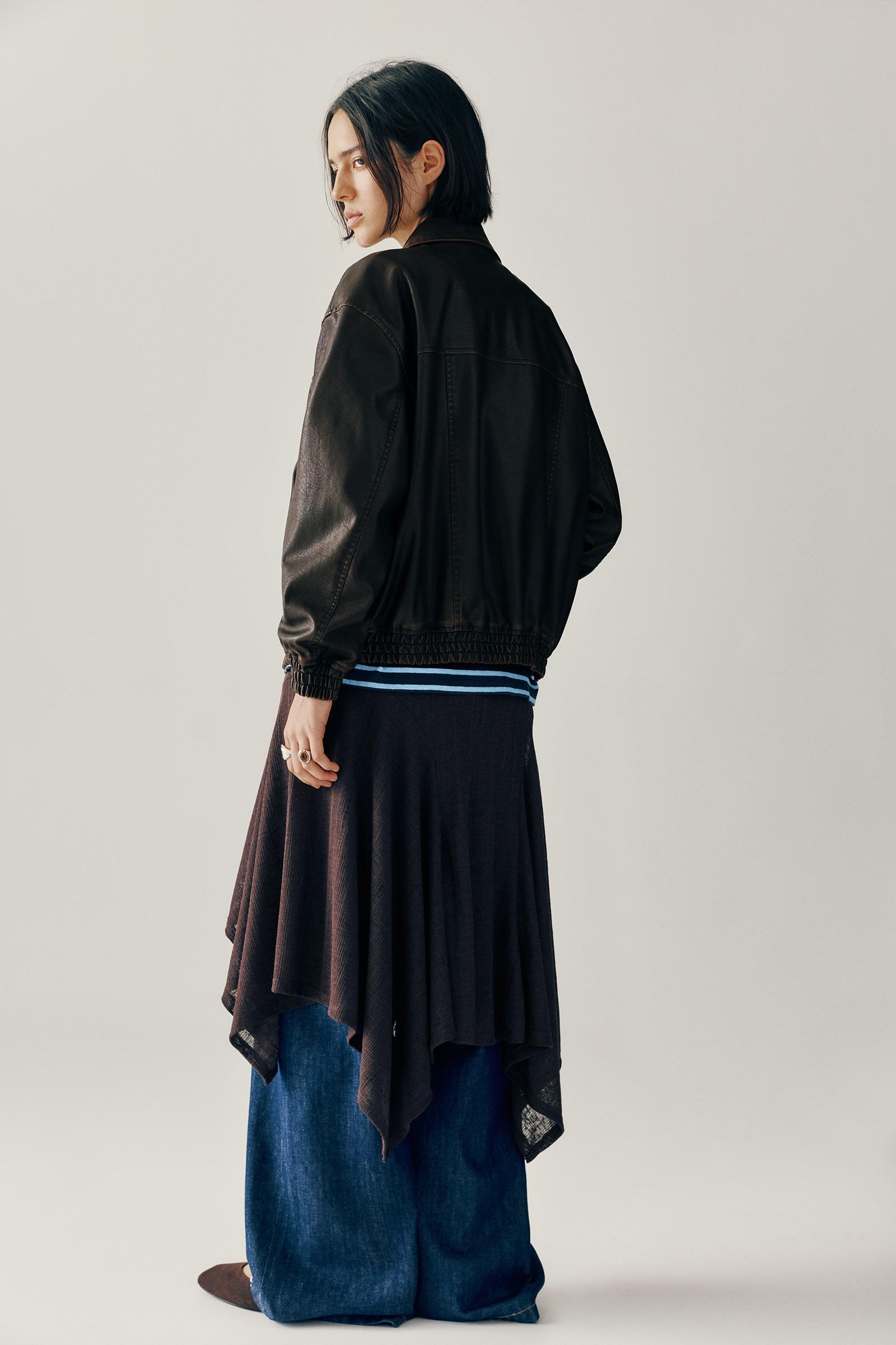 Suni Deri Baba Kesim Ceket - Görsel 121