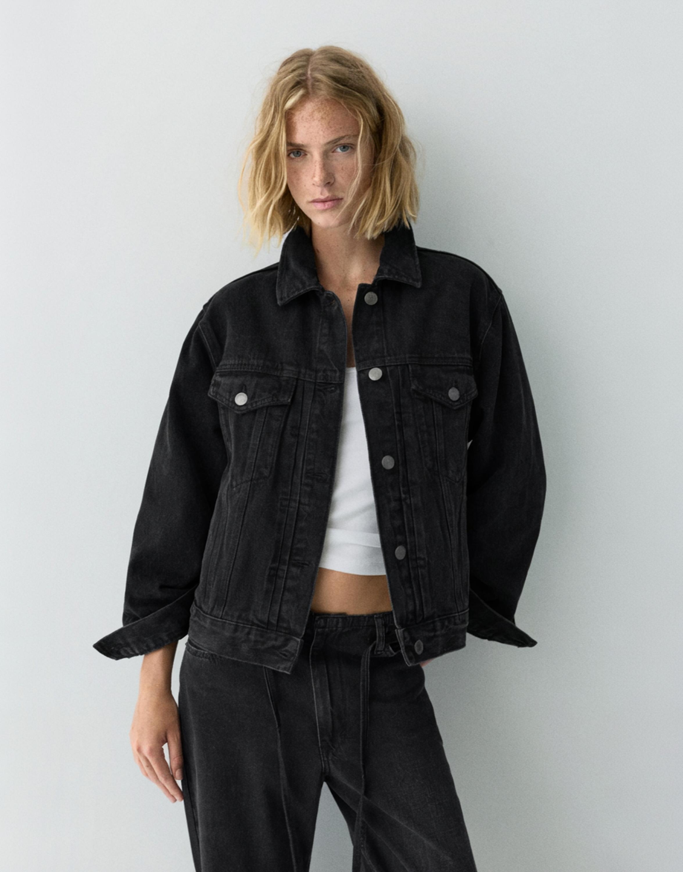 Denim jacket — Black