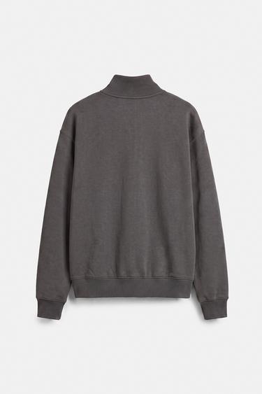 Quarter-zip sweatshirt — Anthracite grey 6