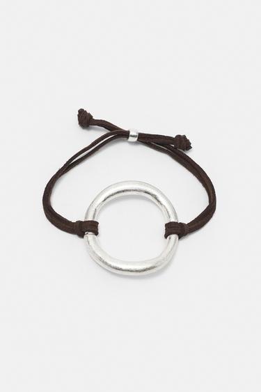 Oval cord bracelet — Silver 1