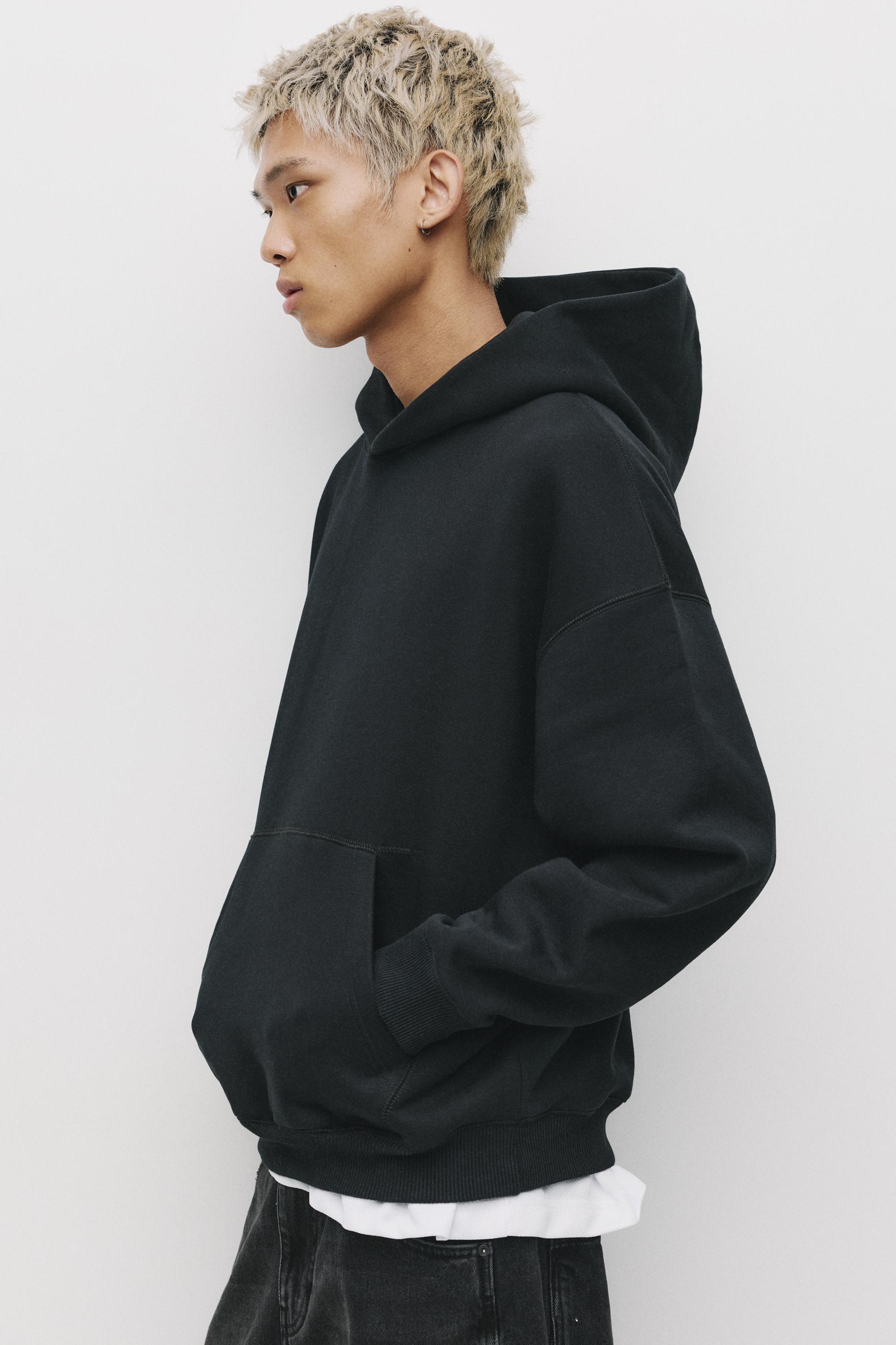 Bol kesim kapüşonlu sweatshirt - Görsel 21