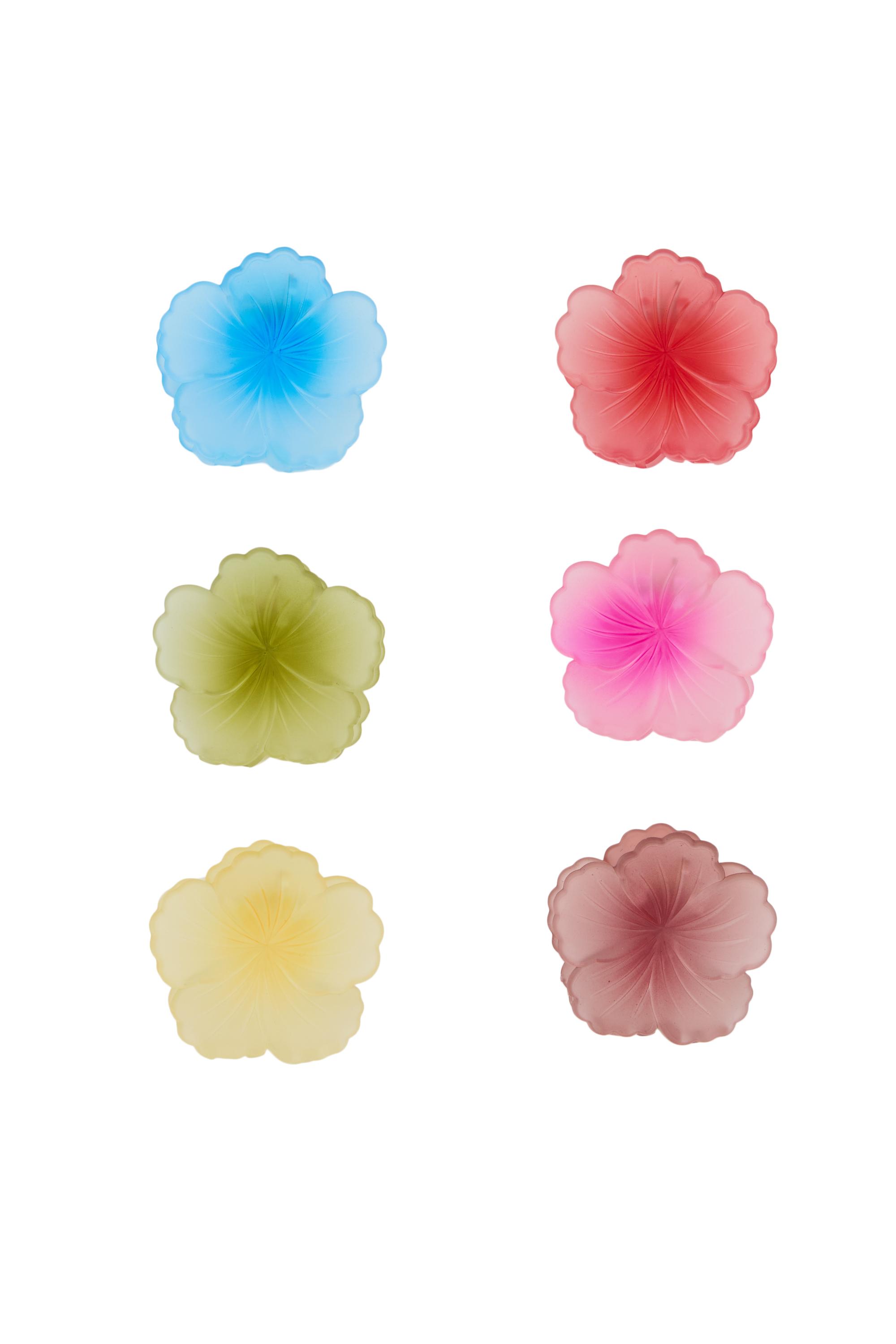 6'lı hibiskus saç tokası paketi