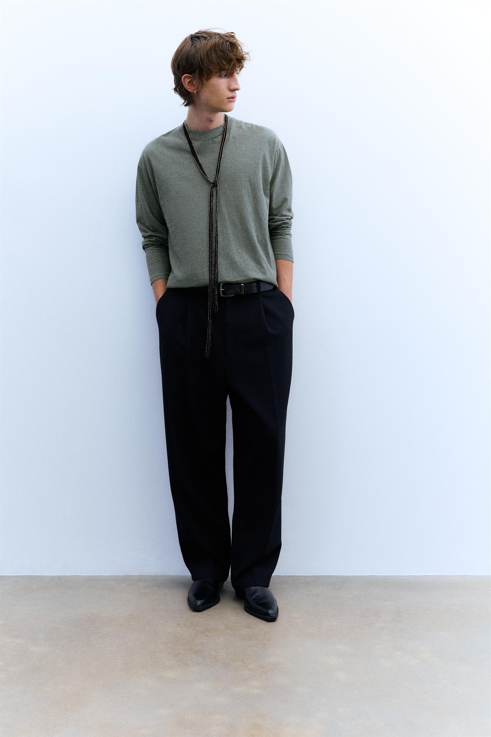 Uzun kollu çizgili t-shirt - Görsel 13