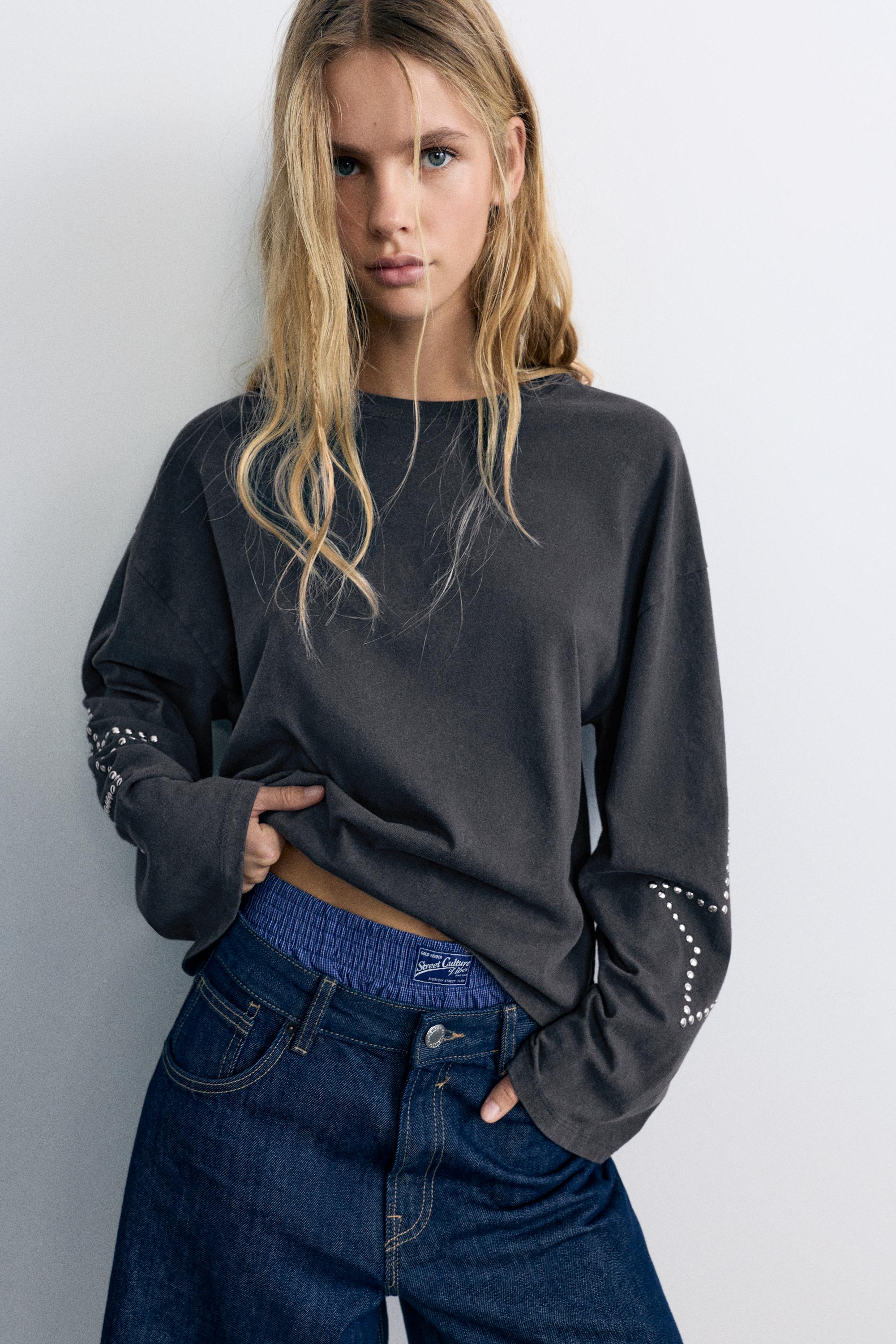 Oversize star T-shirt — Grey