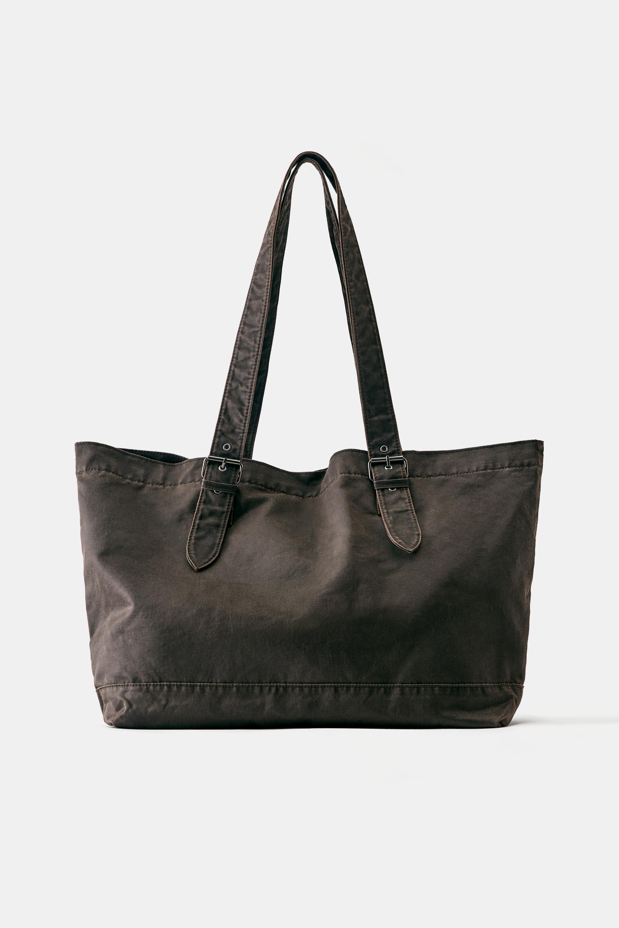 Sac Cabas Enduit Effet Daim Sac Cabas Enduit Effet Daim