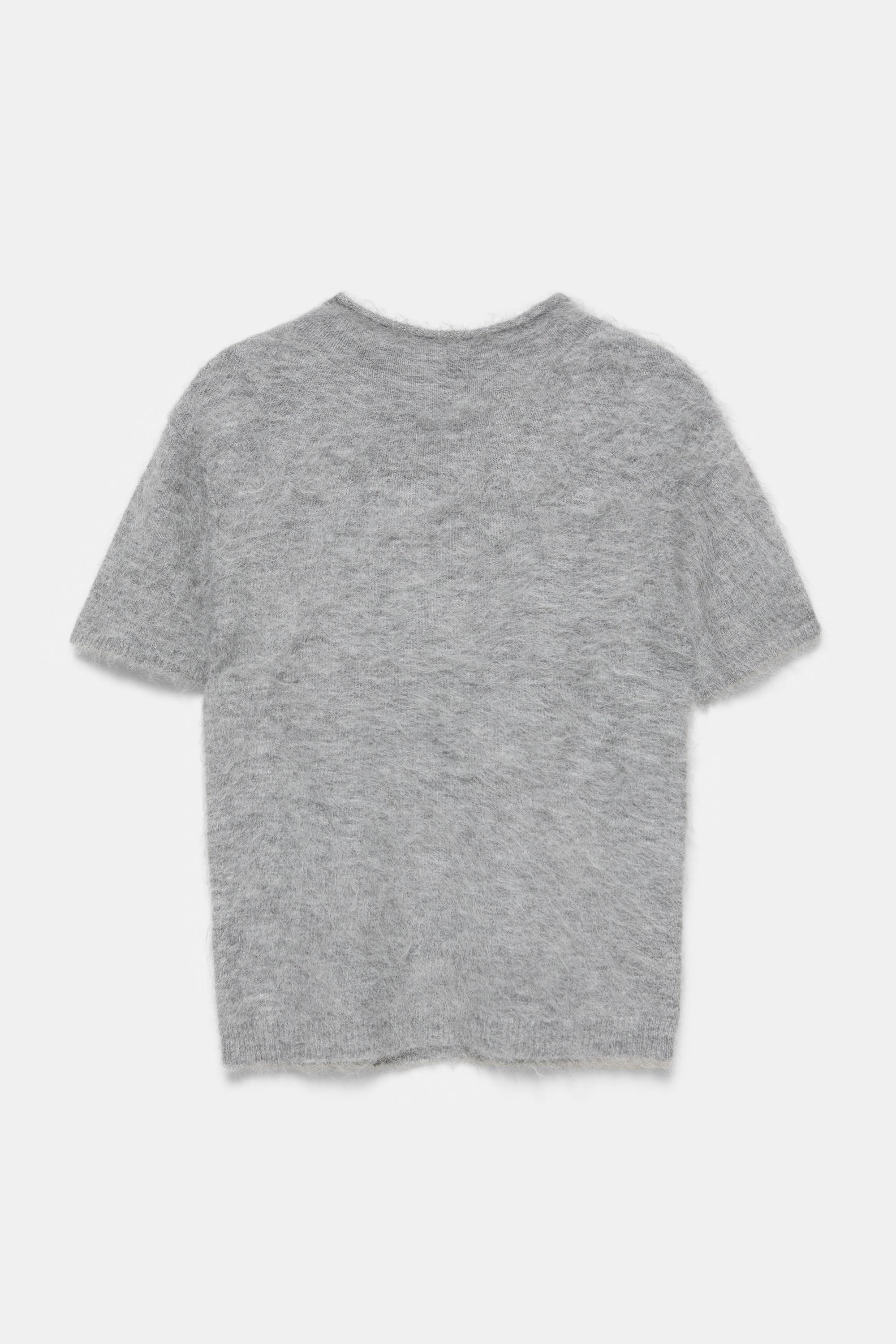 Pull&Bear Kısa kollu perkins yaka triko görsel 2